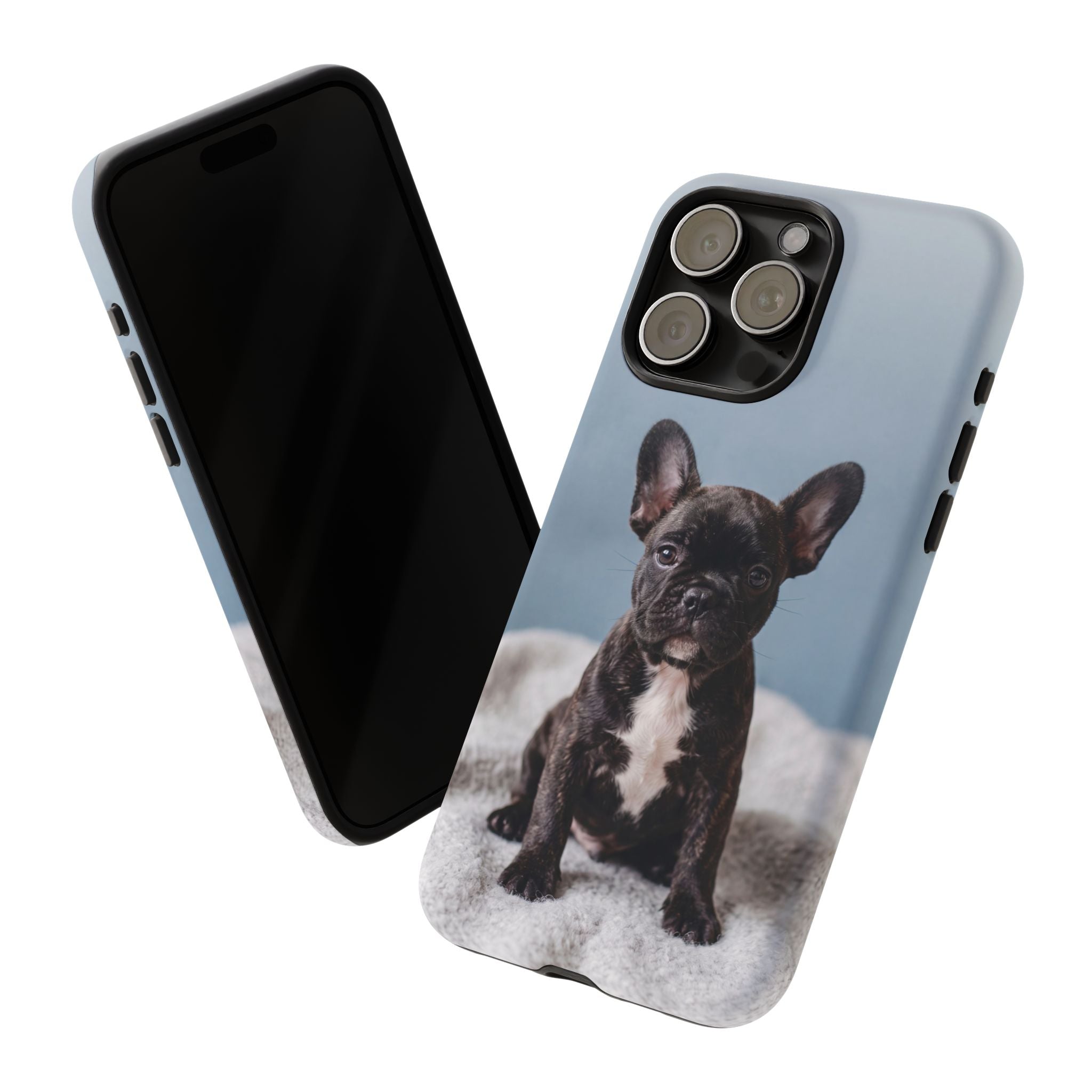 French Bulldog Puppy Phone Case | Adorable Brindle Frenchie Portrait | Samsung & iPhone