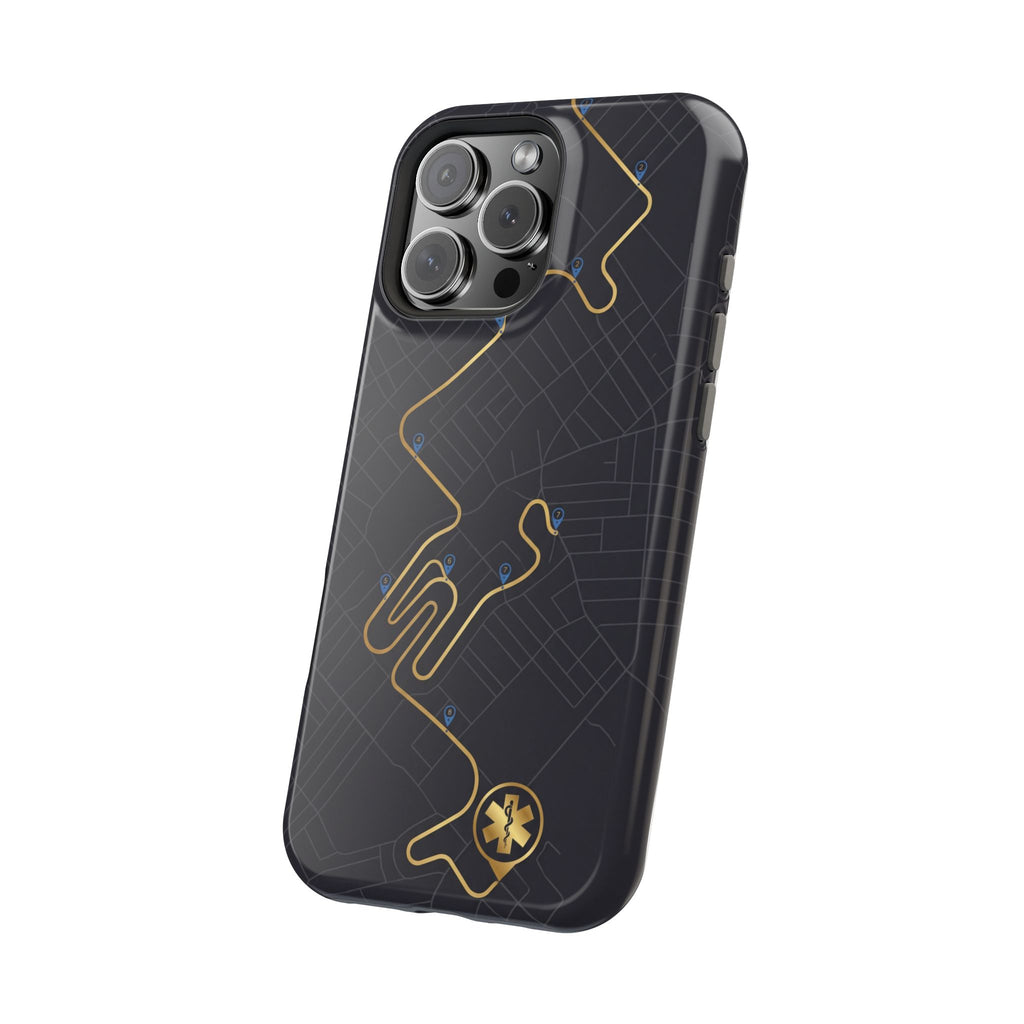 Paramedic/EMT Route Line Phone Case — Magnetic Wireless Charging Cover