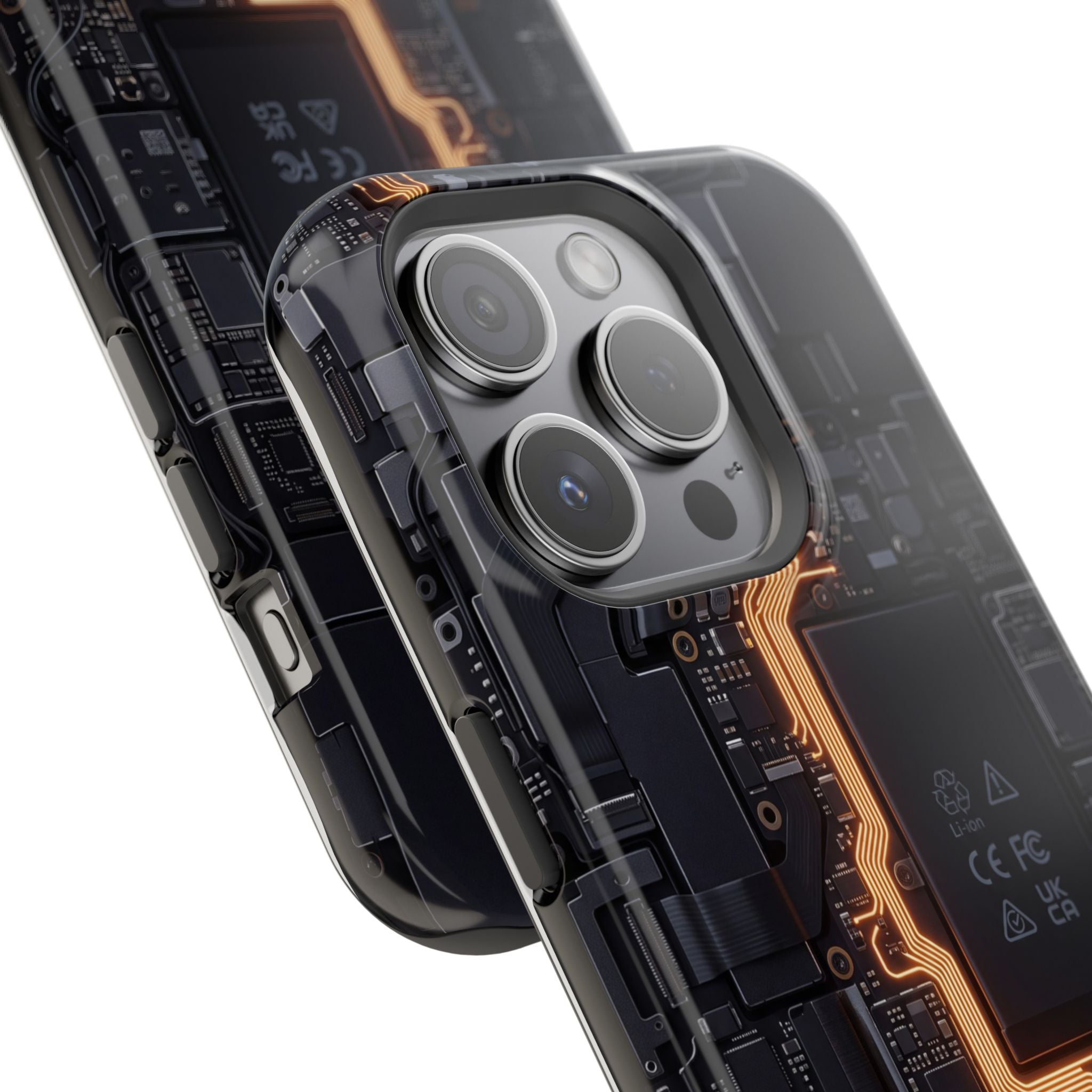 Electrician Circuit Bolt Phone Case — Impact-Resistant Wireless Charging Cover