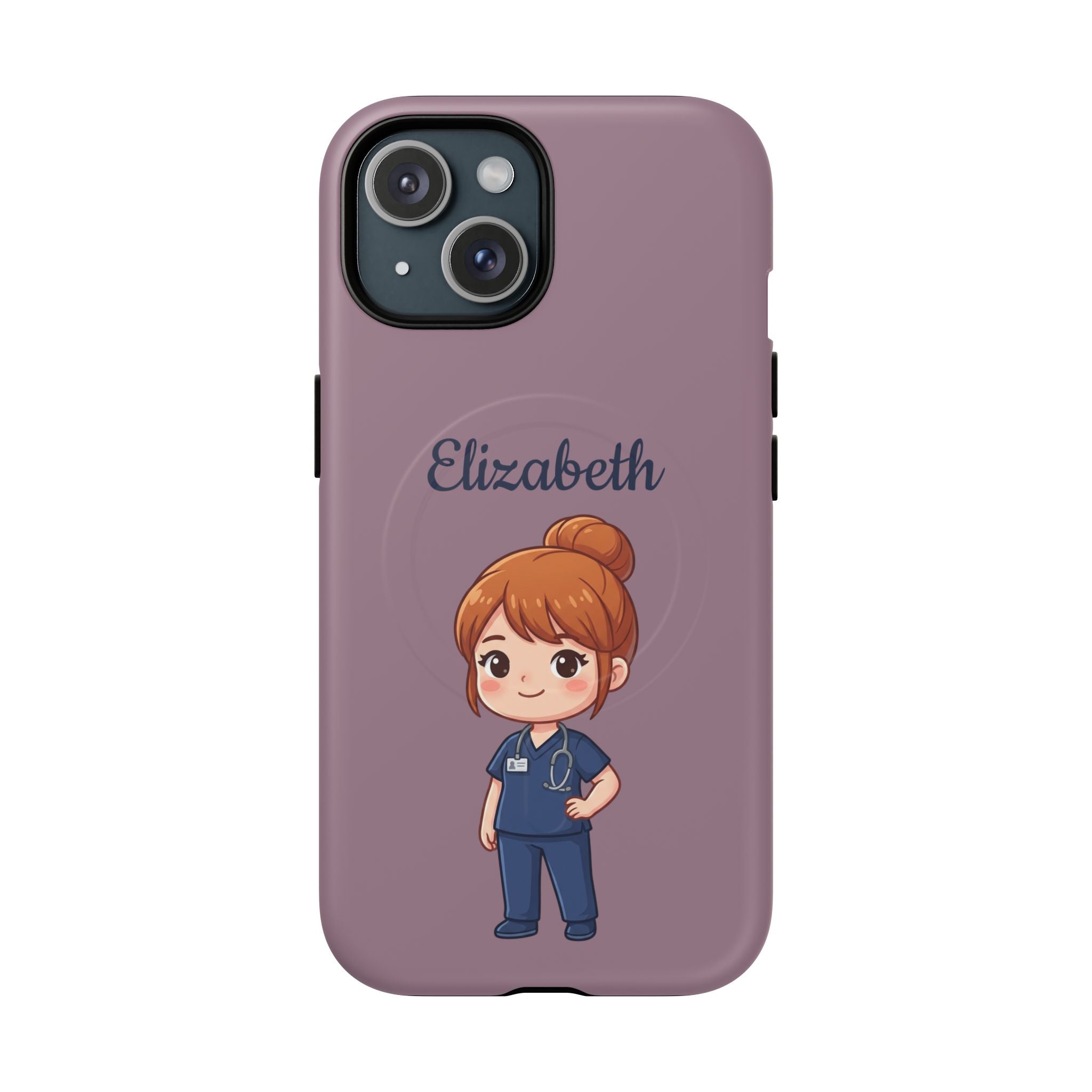 Personalized Nurse Phone Case with Custom Name | MagSafe Compatible iPhone Case