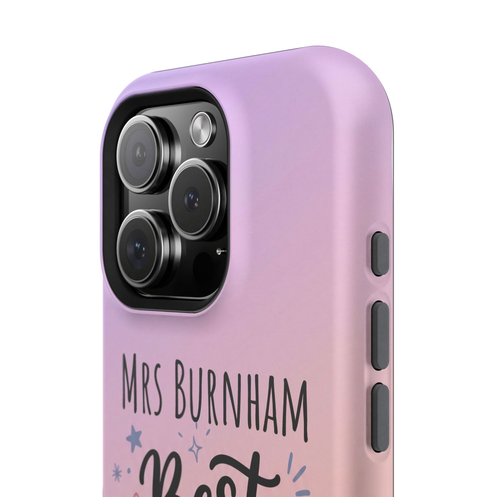Best Teacher Ever Personalized Phone Case — Wireless Charging Cover