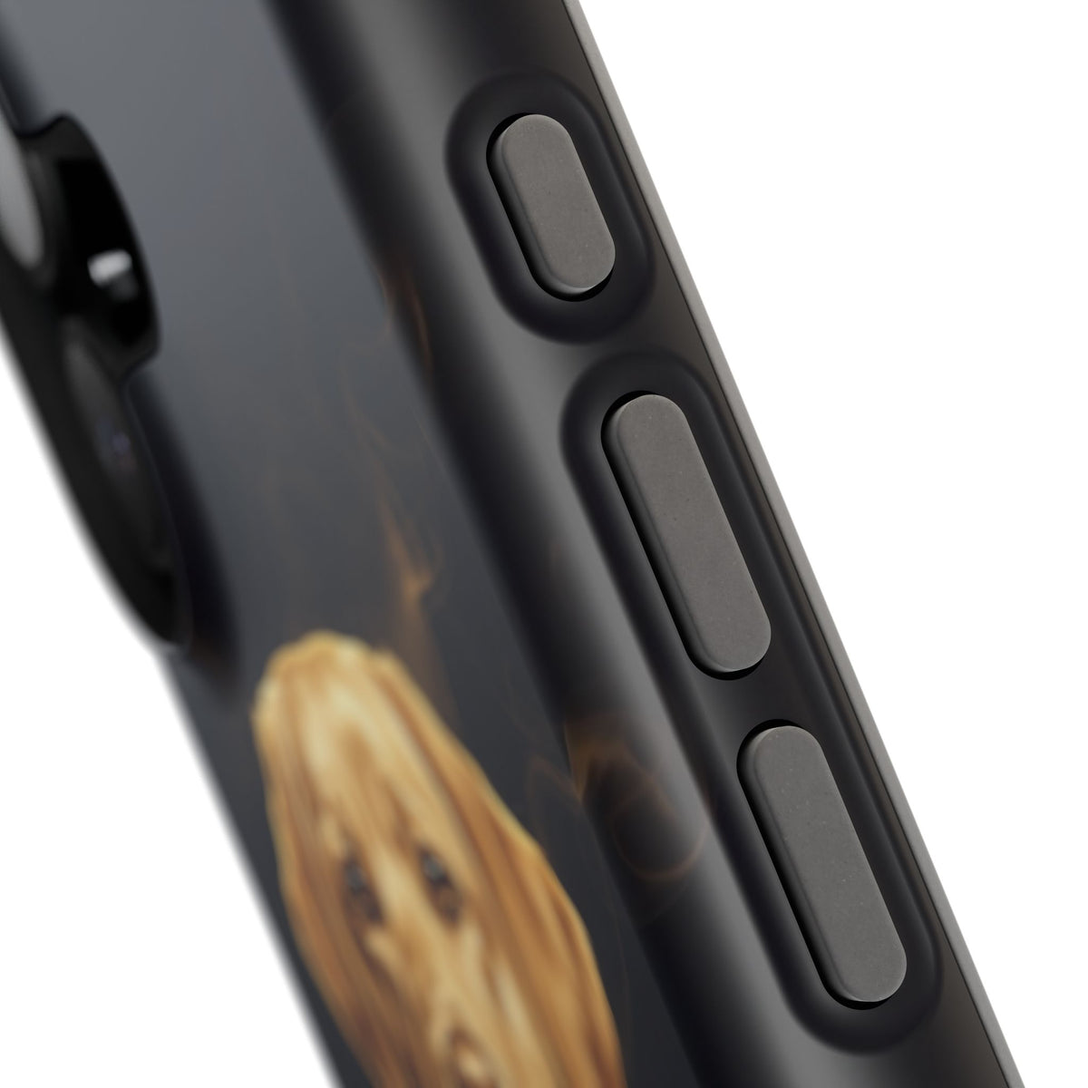 Personalized Gold Smoke Labrador Phone Case — Tough Magnetic Case with Wireless Charging