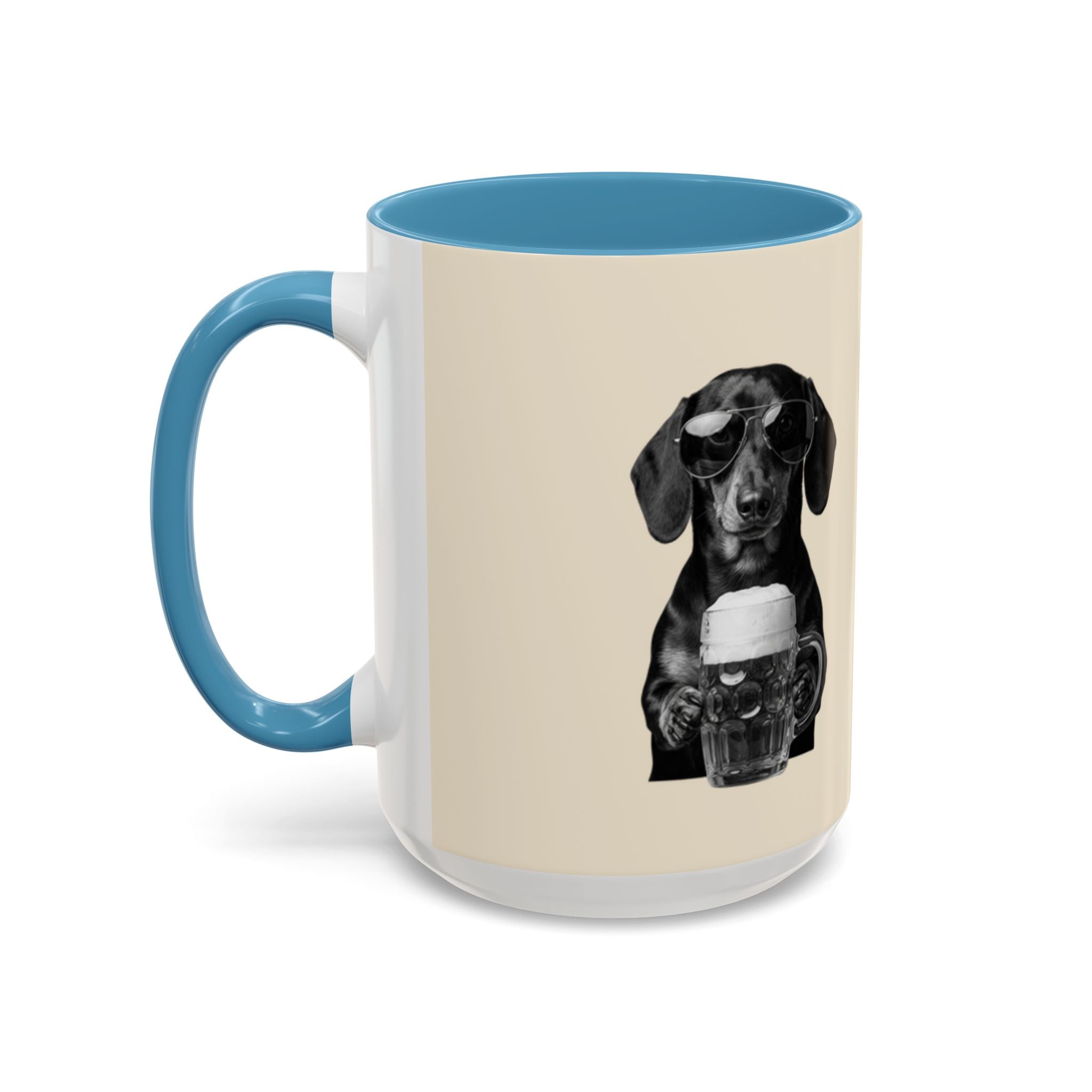 Personalized Dachshund Mug | Custom Name Coffee Mug | Funny Sausage Dog Gift | Beer Lover Dog Mug