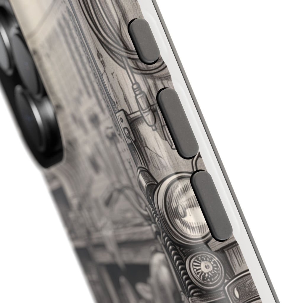 Personalized French Bulldog Vintage Street Phone Case — Wireless Charging Cover