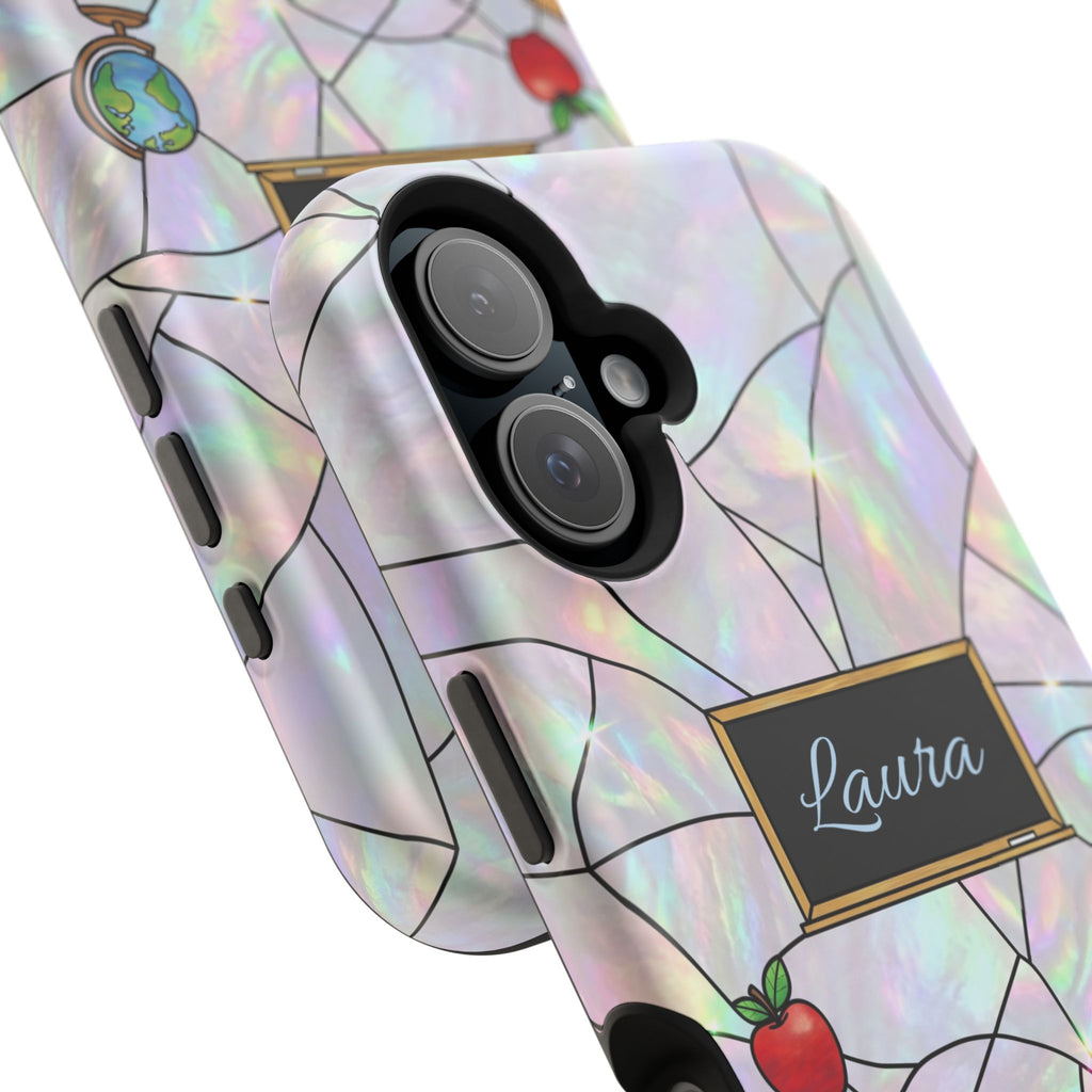 Personalized Teacher Phone Case — Impact-Resistant Wireless Charging Cover