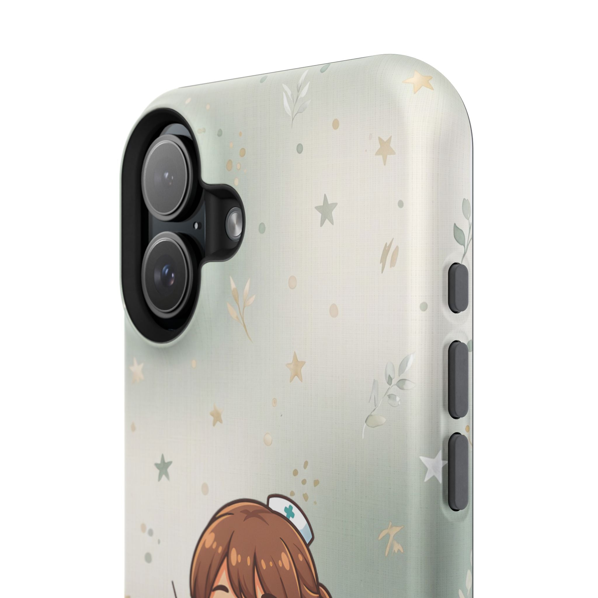 Personalized Nurse with Syringe Phone Case — Wireless Charging Cover