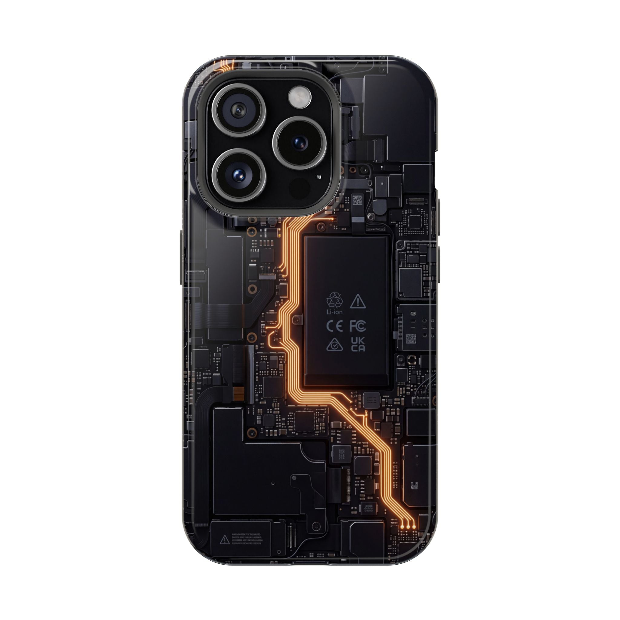 Electrician Circuit Bolt Phone Case — Impact-Resistant Wireless Charging Cover