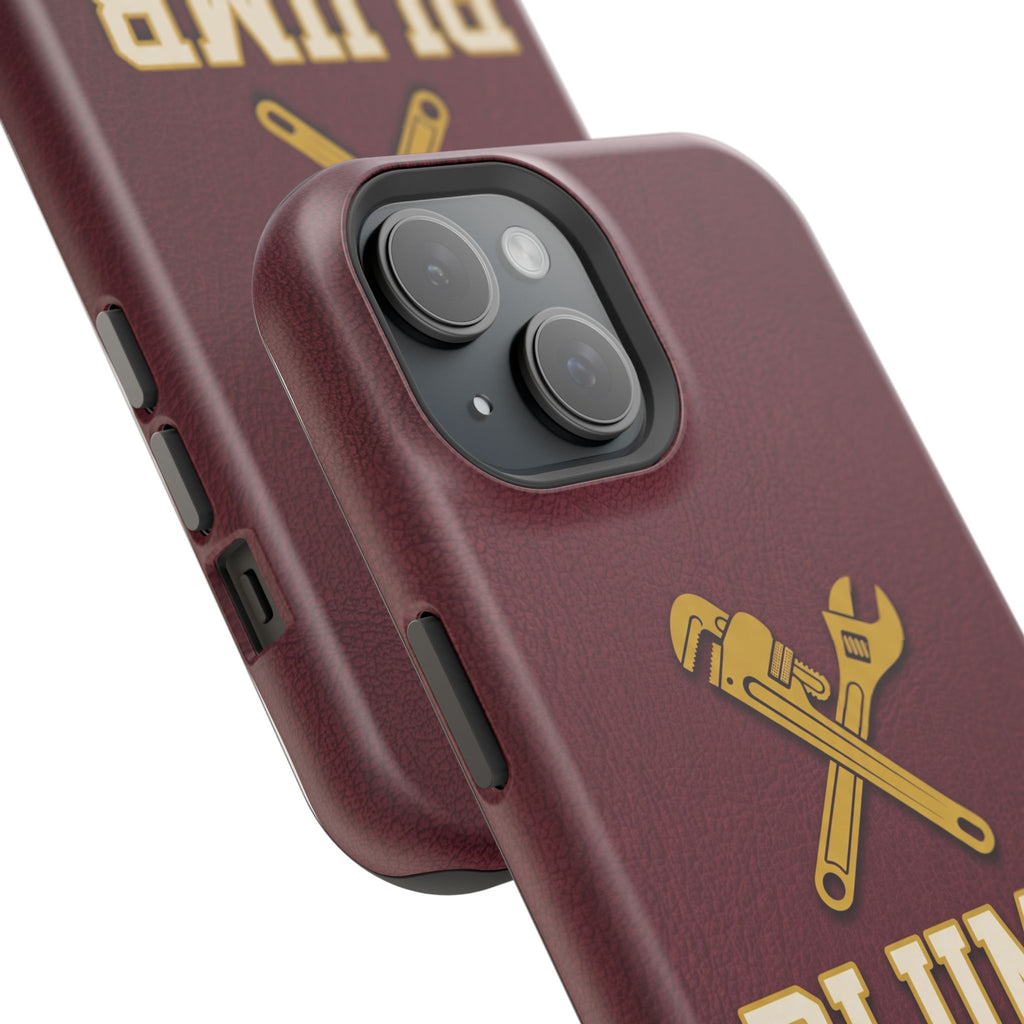 Plumb. Proud. Phone Case — Crossed Wrenches Wireless Charging Cover