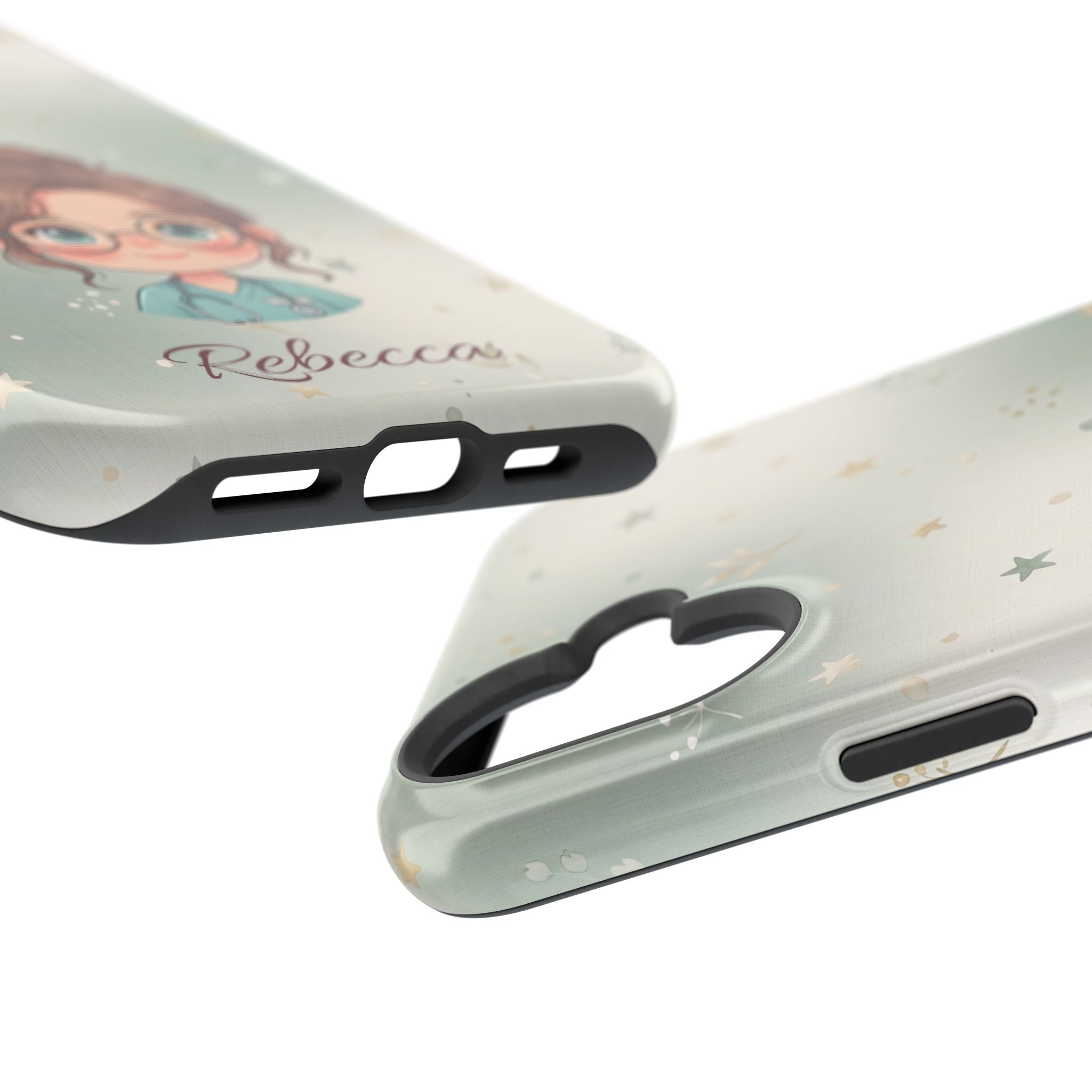 Personalized Starry Nurse Phone Case — Wireless Charging Cover