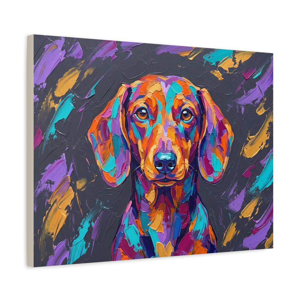 Dachshund Canvas | Bold Brushstroke Wall Art