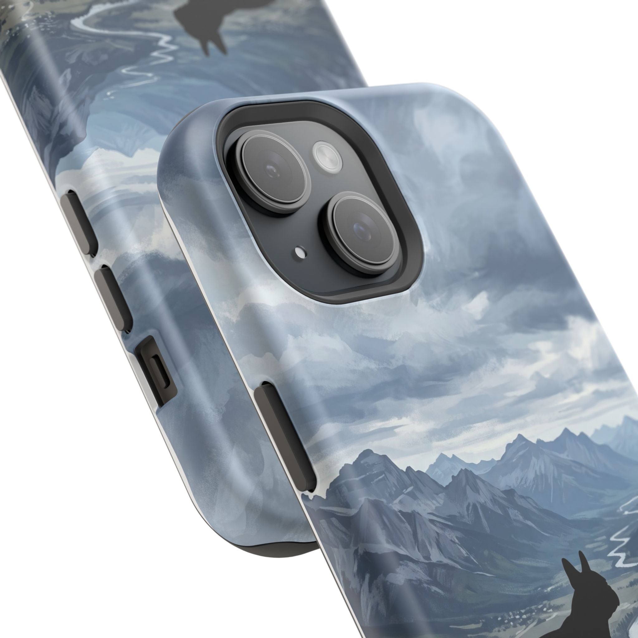 Personalized French Bulldog Mountain Valley Phone Case — Wireless Charging Cover
