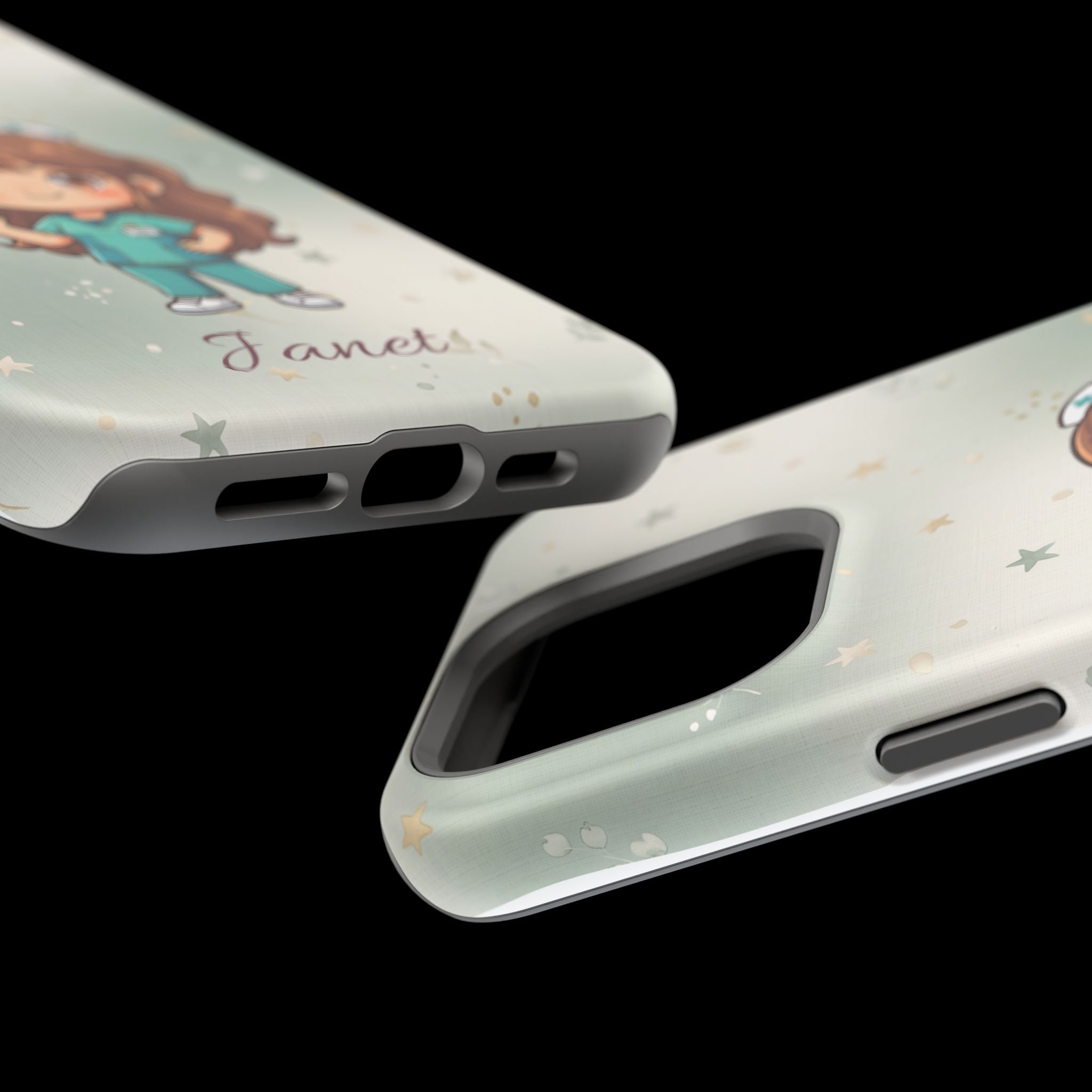 Personalized Nurse with Syringe Phone Case — Wireless Charging Cover