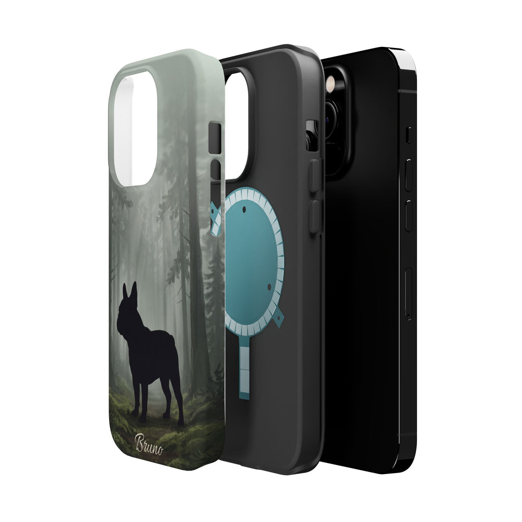 Personalized French Bulldog Misty Forest Phone Case — Wireless Charging Cover