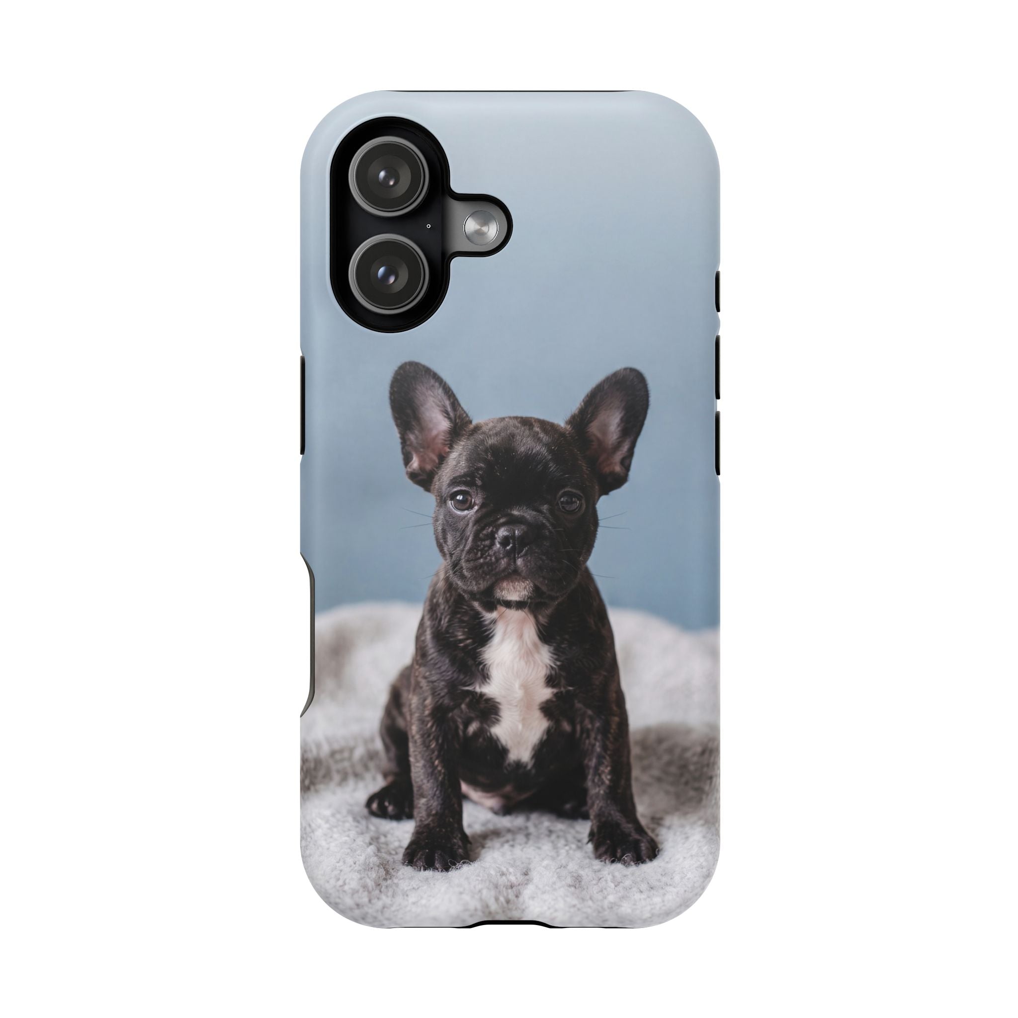 French Bulldog Puppy Phone Case — Impact-Resistant Wireless Charging Cover