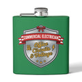 Flask — "Commercial Electrician: Office Circuits & Voltage" 6oz Stainless Steel Hip Flask