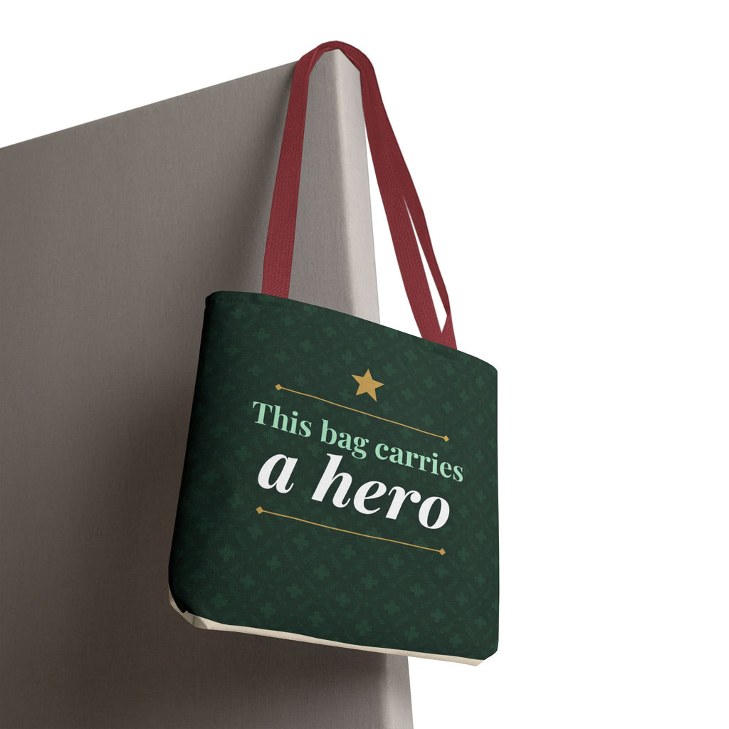 This Bag Carries a Hero Tote | Nurse Gift Tote Bag | Essential Worker Appreciation Gift | Premium Polyester Carry-All