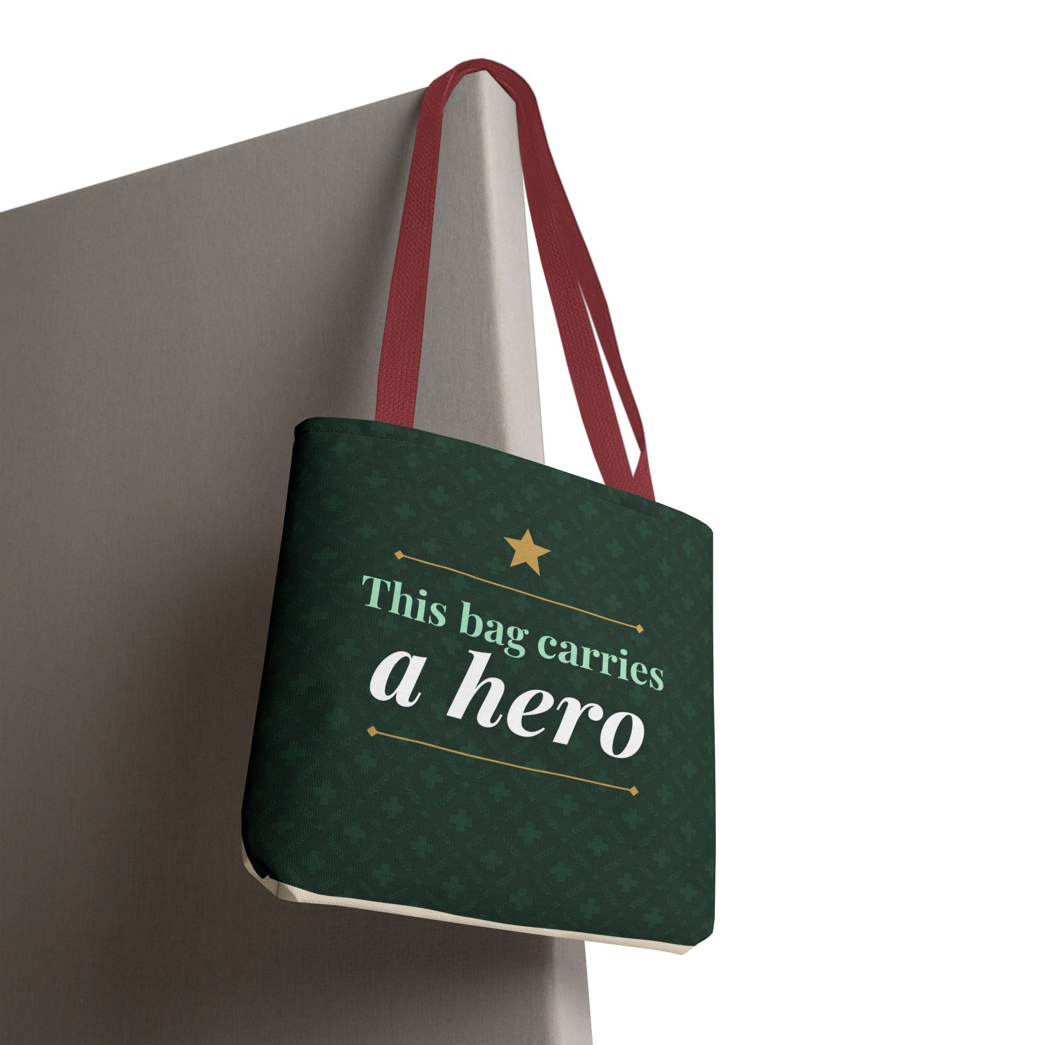 This Bag Carries a Hero Tote | Nurse Gift Tote Bag | Essential Worker Appreciation Gift | Premium Polyester Carry-All