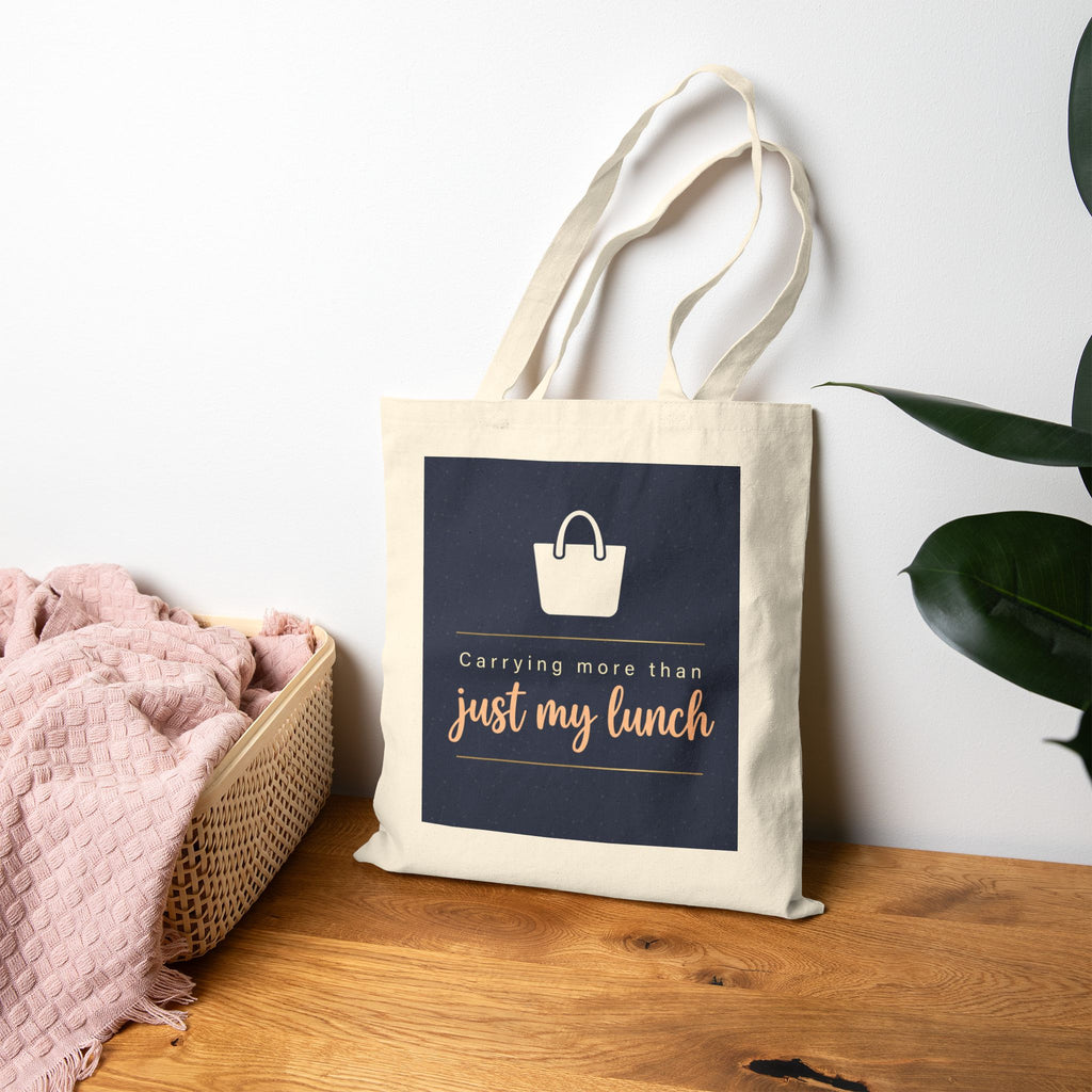 Nurse Tote Bag – Carrying more than just my lunch – Cotton Canvas Tote Bag for Nurses