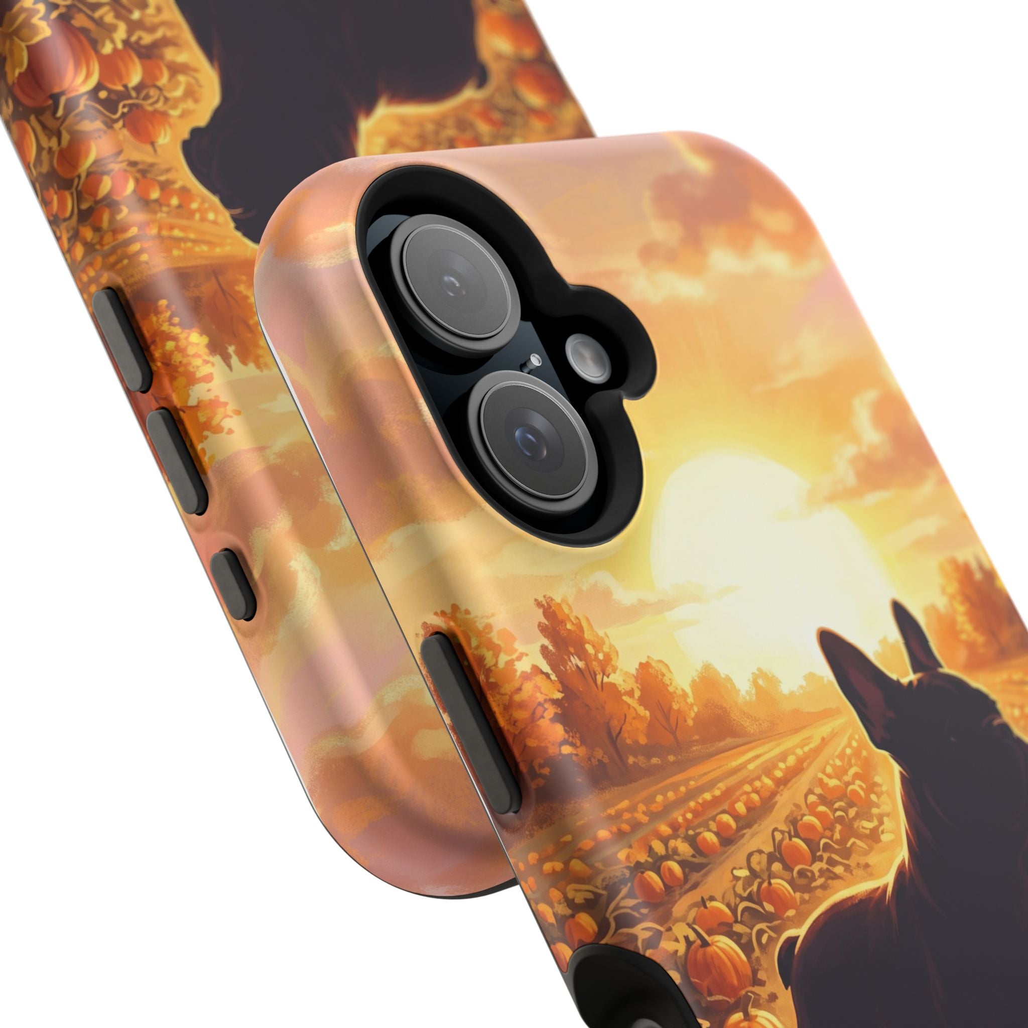 Personalized French Bulldog Pumpkin Patch Phone Case — Wireless Charging Cover