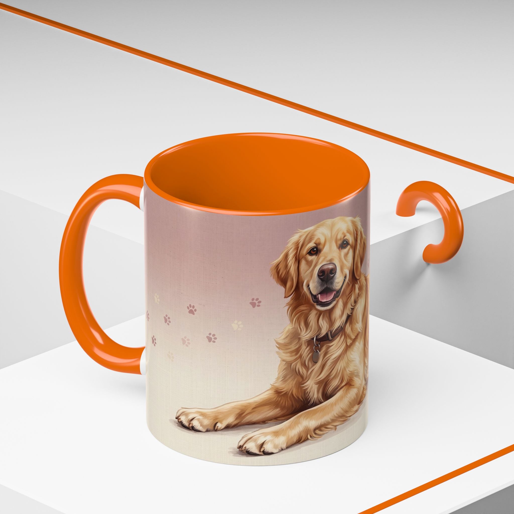 Golden Retriever Lying Down Mug | Golden Retriever Lover Gift | Cute Dog Coffee Mug