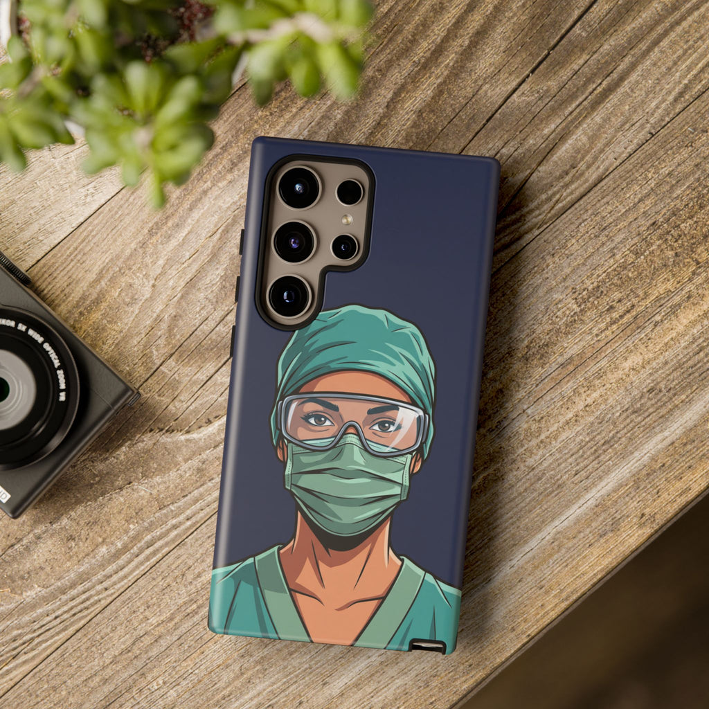 Nurse Illustrated Portrait Phone Case | iPhone & Samsung