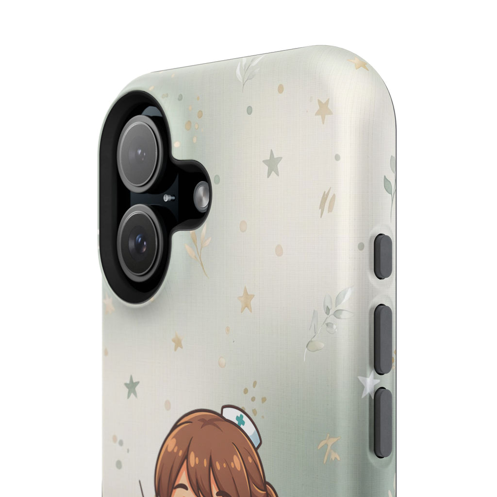 Personalized Nurse with Syringe Phone Case — Wireless Charging Cover