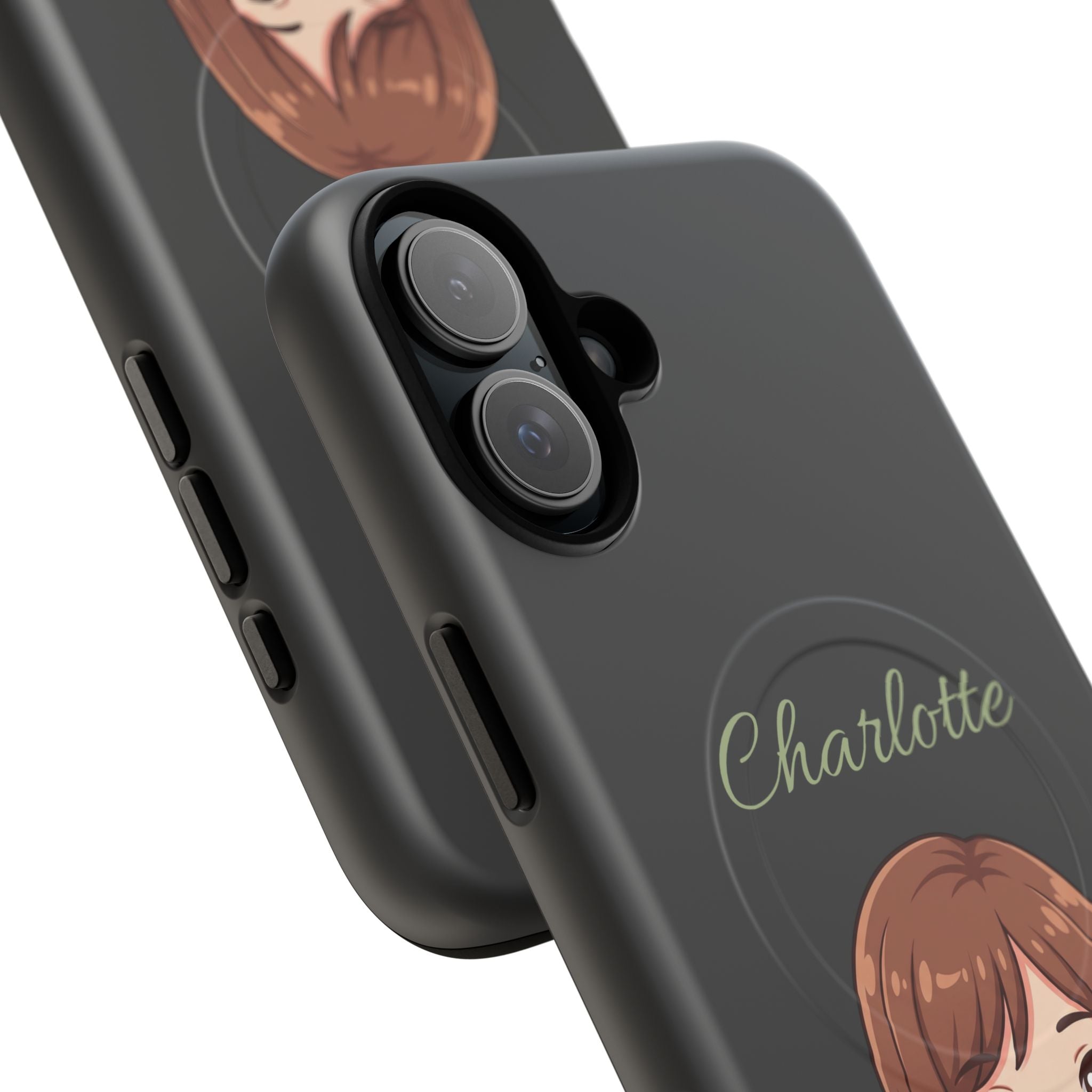 Personalized Tough Magnetic Phone Case | With Custom Name – Cute Illustrated Nurse Character Case for iPhones