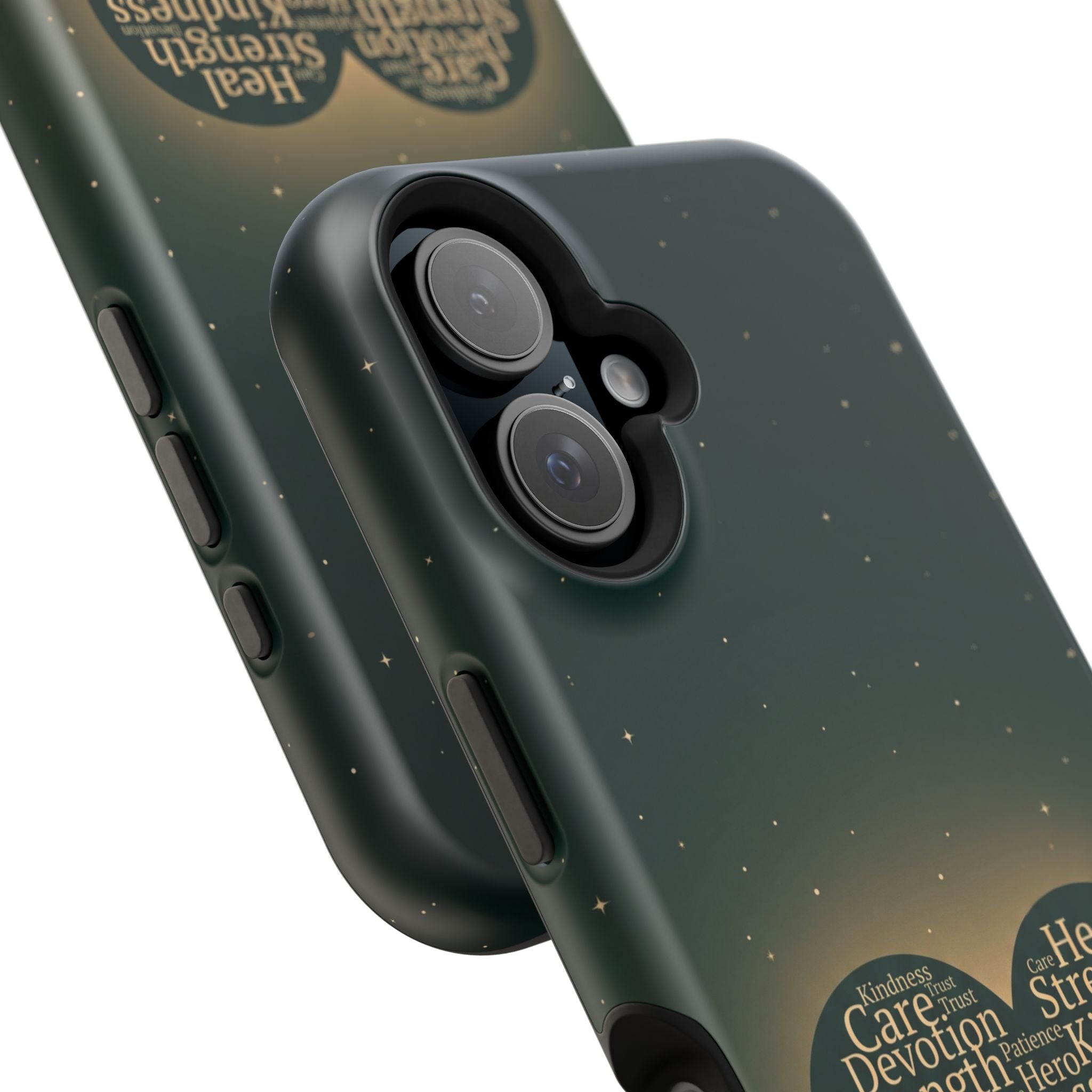 Nurse Heart Word and Art Phone Case — Impact-Resistant Wireless Charging Cover