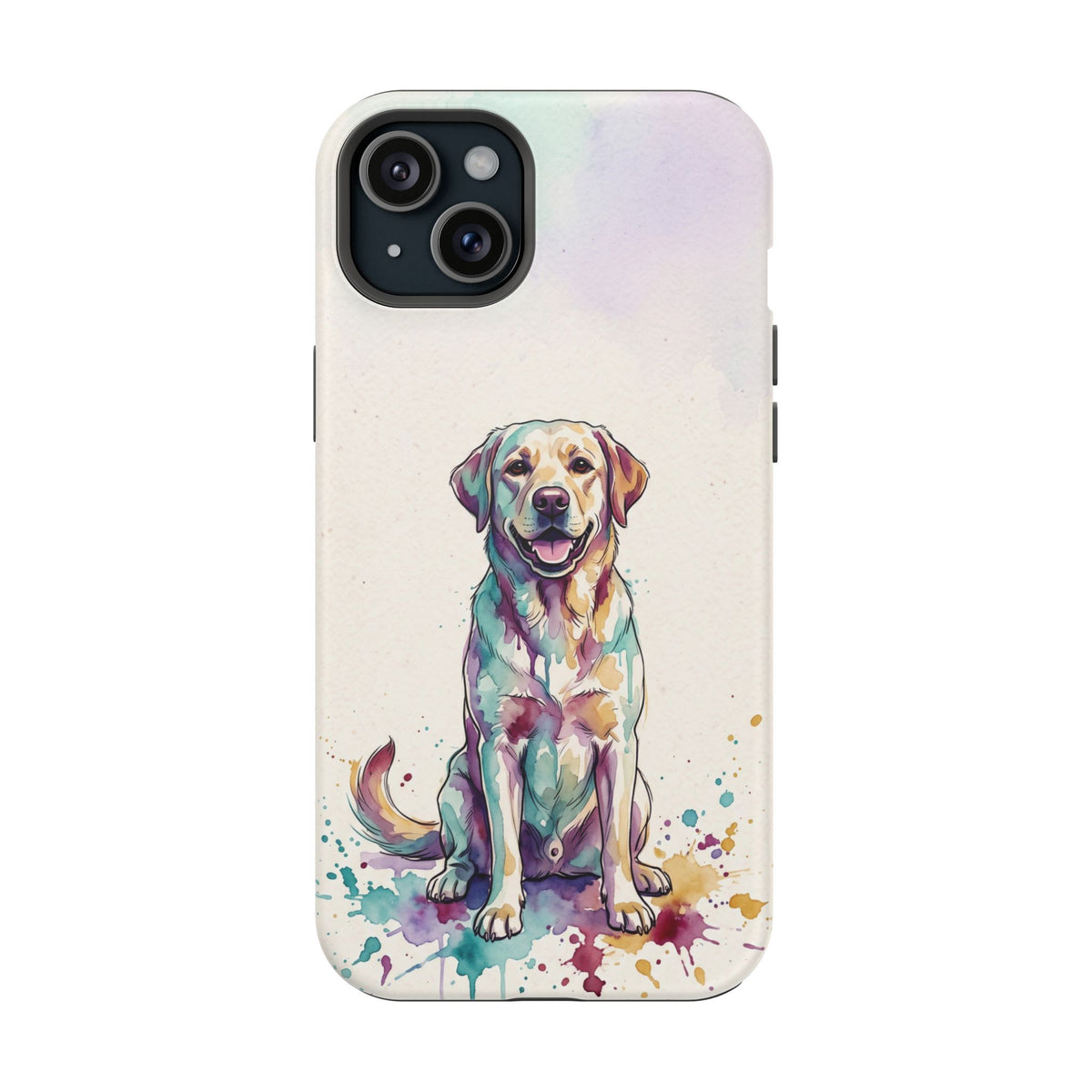 Watercolor Labrador Phone Case — Tough Magnetic Case with Wireless Charging