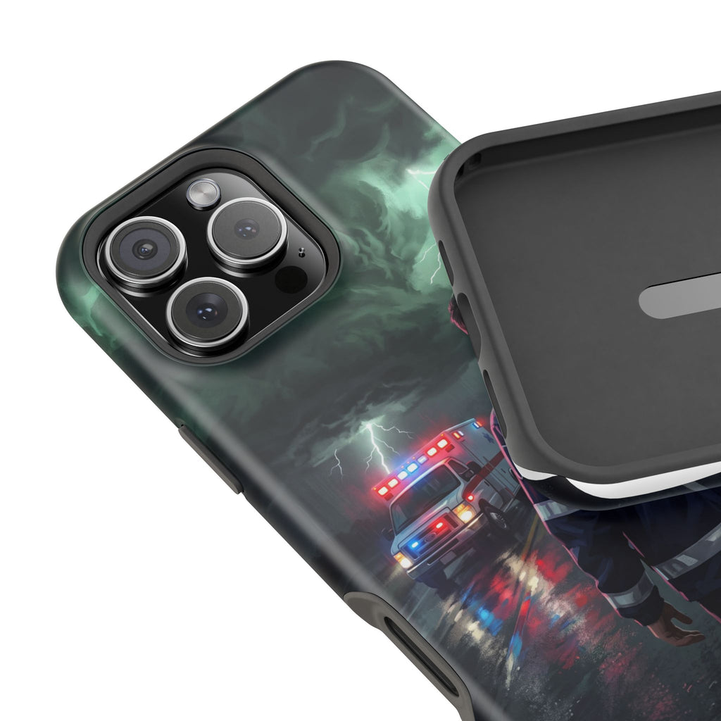 EMS Green Storm City Phone Case — Magnetic Wireless Charging Cover