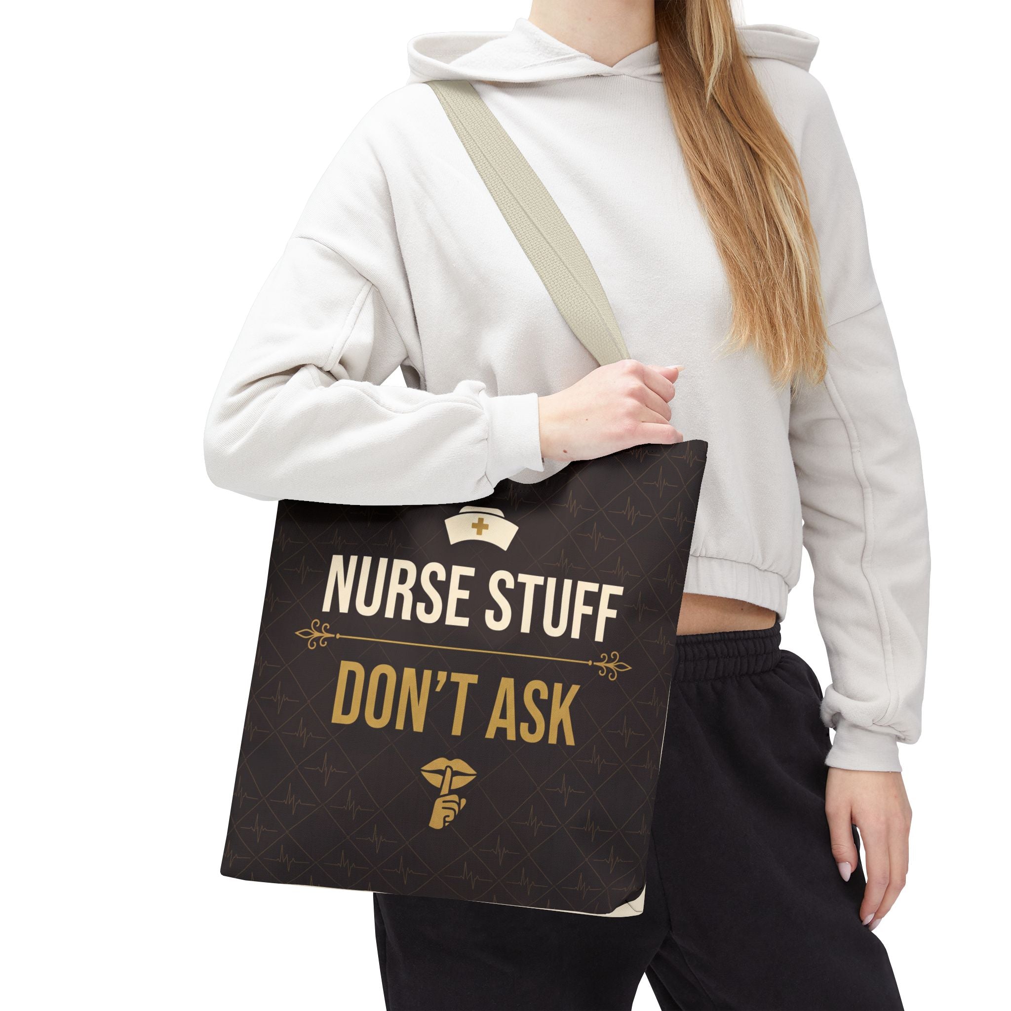 Nurse Stuff Don't Ask Tote | Funny Nurse Gift Tote Bag | Nurse Humour Appreciation Gift | Premium Polyester Carry-All