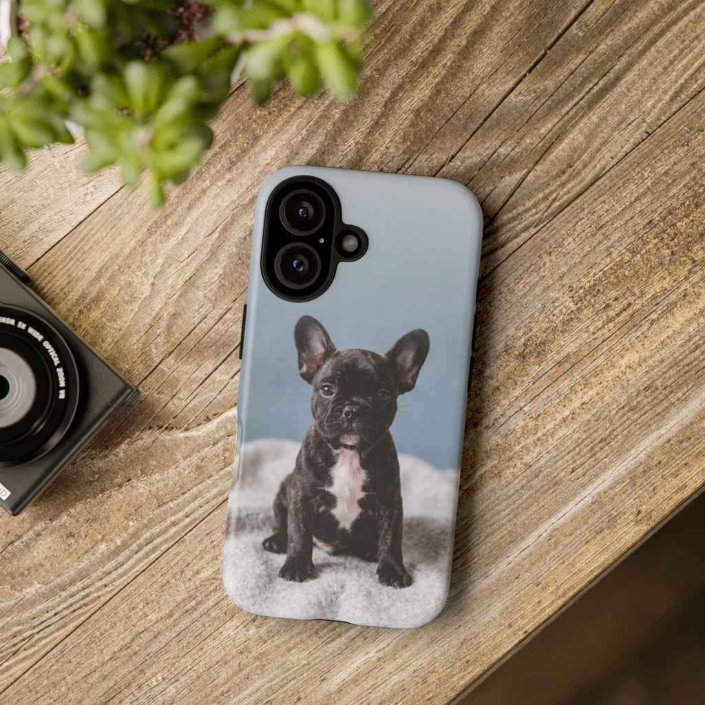 French Bulldog Puppy Phone Case | Adorable Brindle Frenchie Portrait | Samsung & iPhone