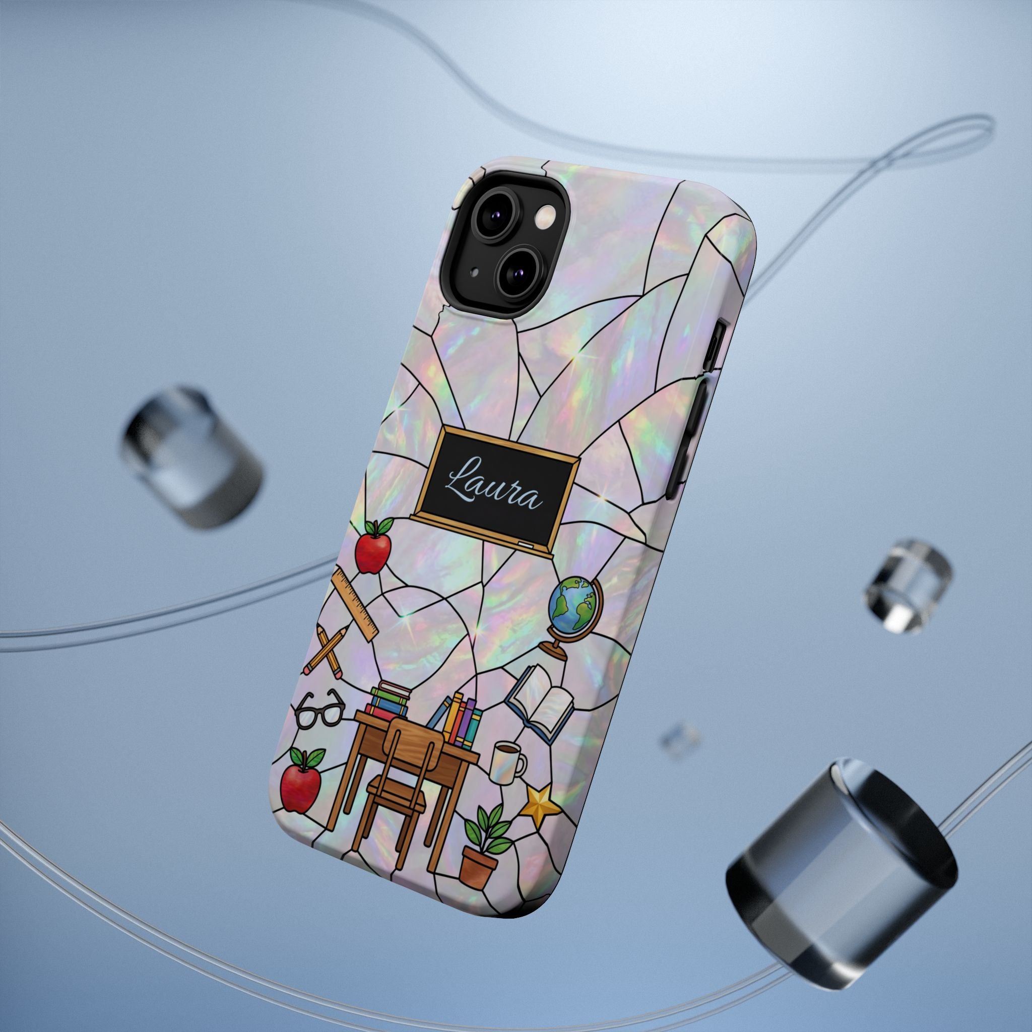 Personalized Teacher Phone Case — Impact-Resistant Wireless Charging Cover