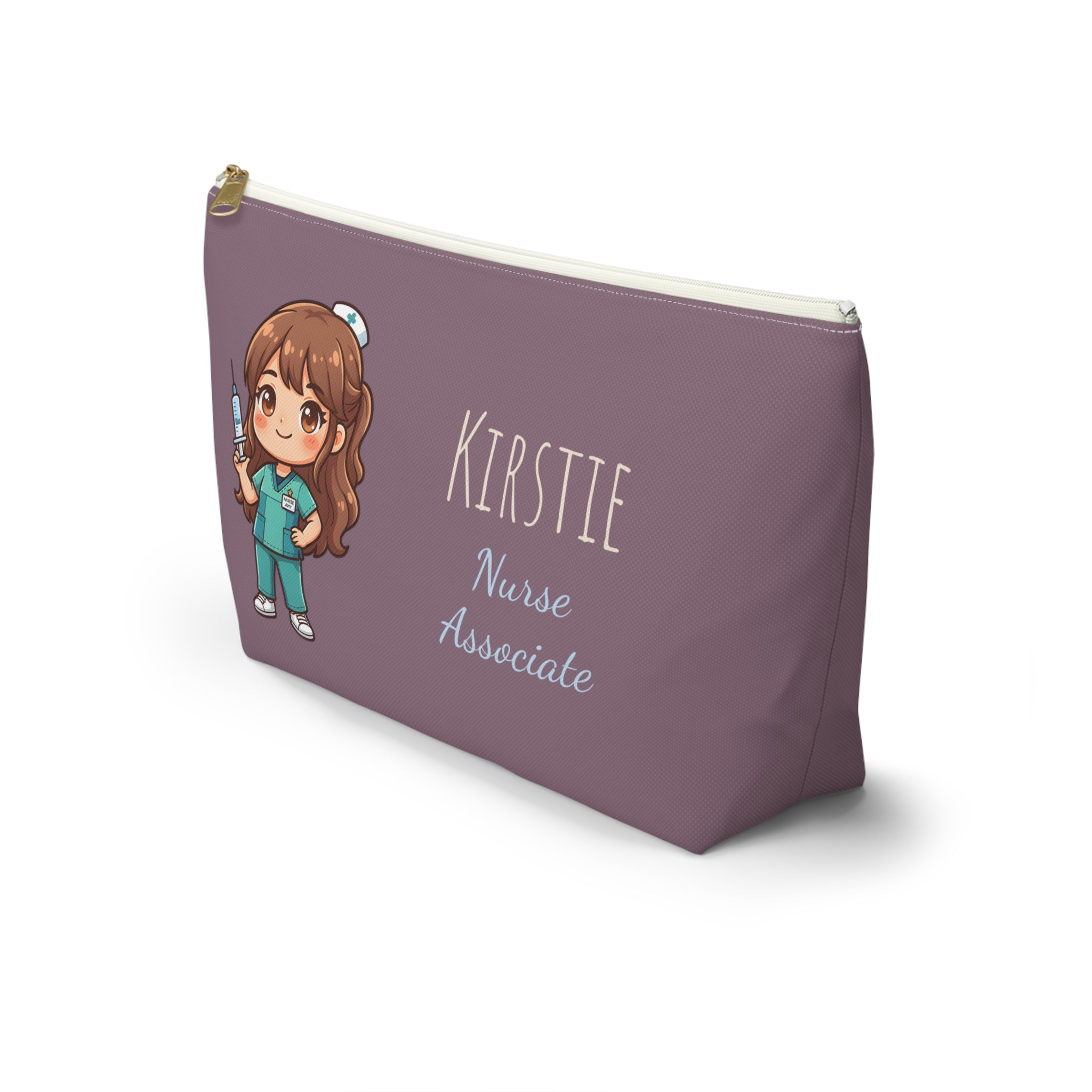 Personalized Nurse Gift Pouch – Custom Name Makeup Bag
