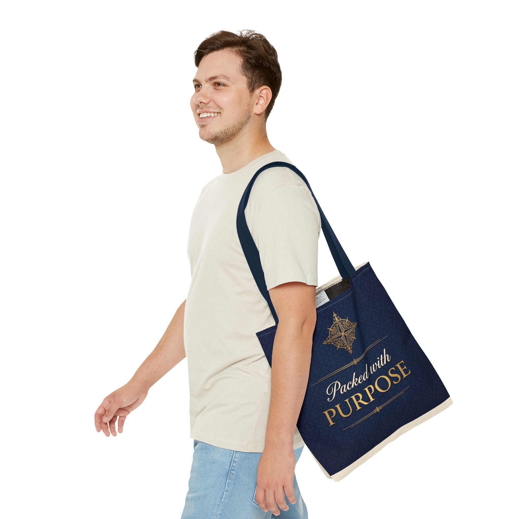 Packed with Purpose Tote | Inspirational Nurse Gift Tote Bag | Healthcare Worker Appreciation Gift | Premium Polyester Carry-All
