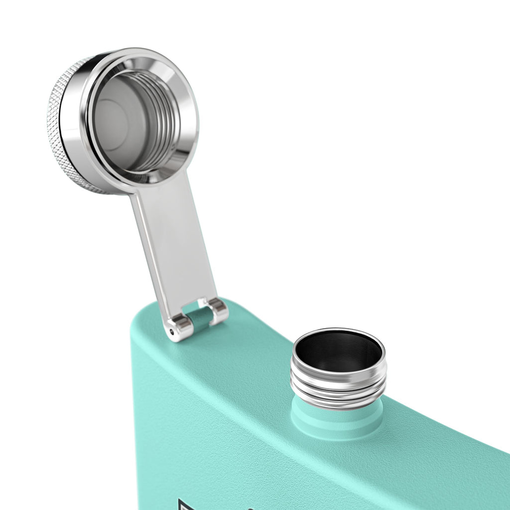 Flask — "Officially Retired: Still Grounded" 6oz Stainless Steel Hip Flask