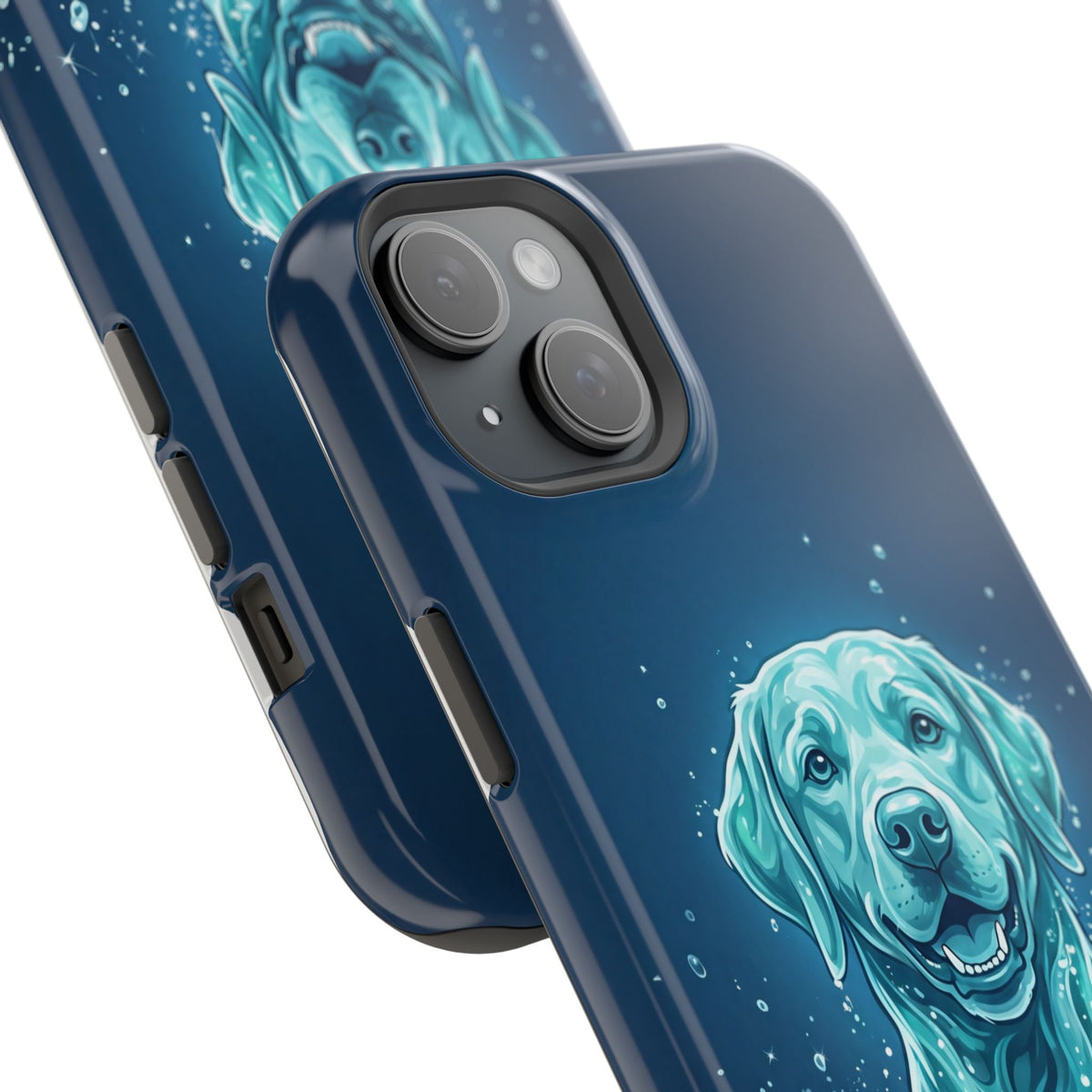 Water Splash Labrador Phone Case — Tough Magnetic Case with Wireless Charging