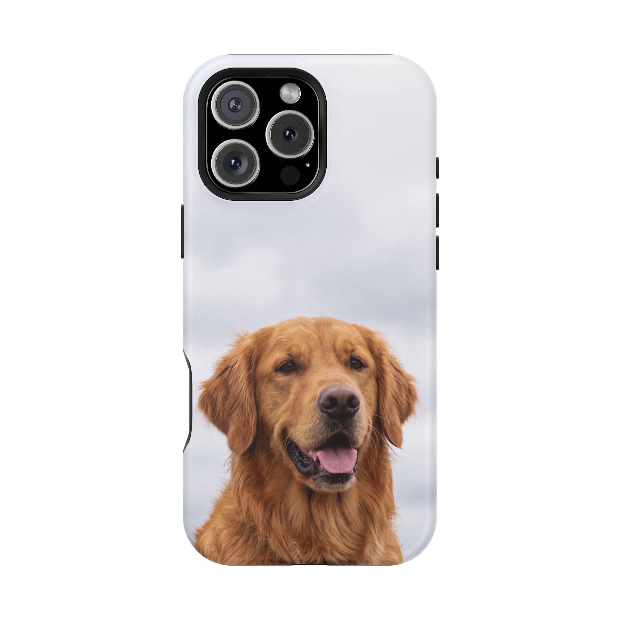 Golden Retriever Phone Case — Impact-Resistant Wireless Charging Cover