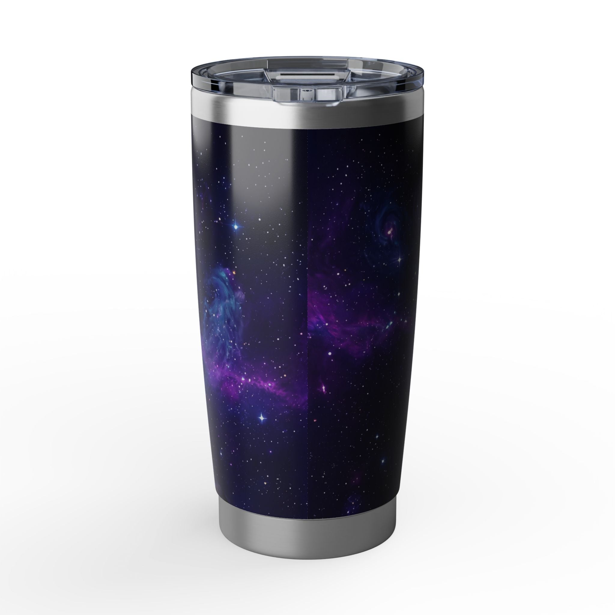 Personalized Frenchie Tumbler – Purple Galaxy Travel Mug, Custom Name Gift for Dog Lover