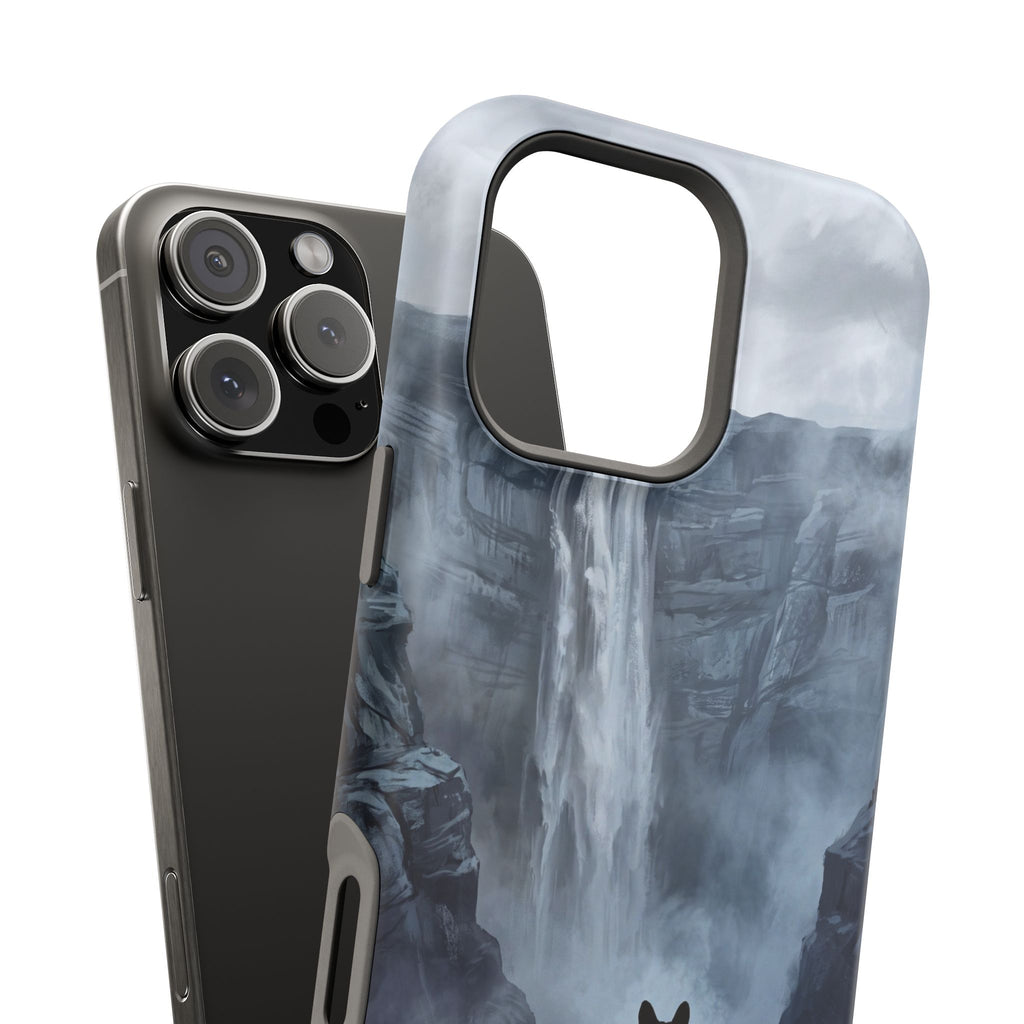 Personalized French Bulldog Misty Waterfall Phone Case — Wireless Charging Cover