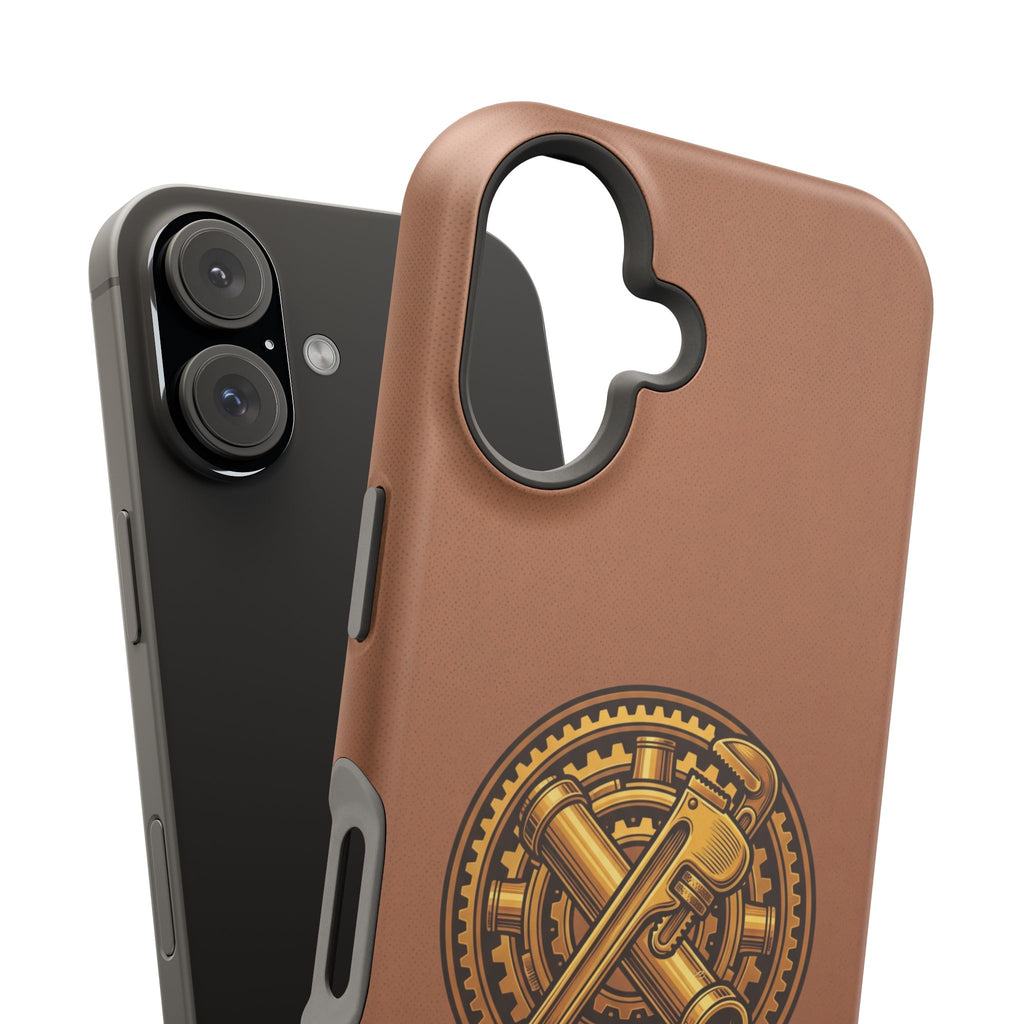 Plumber Born to Build Phone Case — Badge Wireless Charging Cover