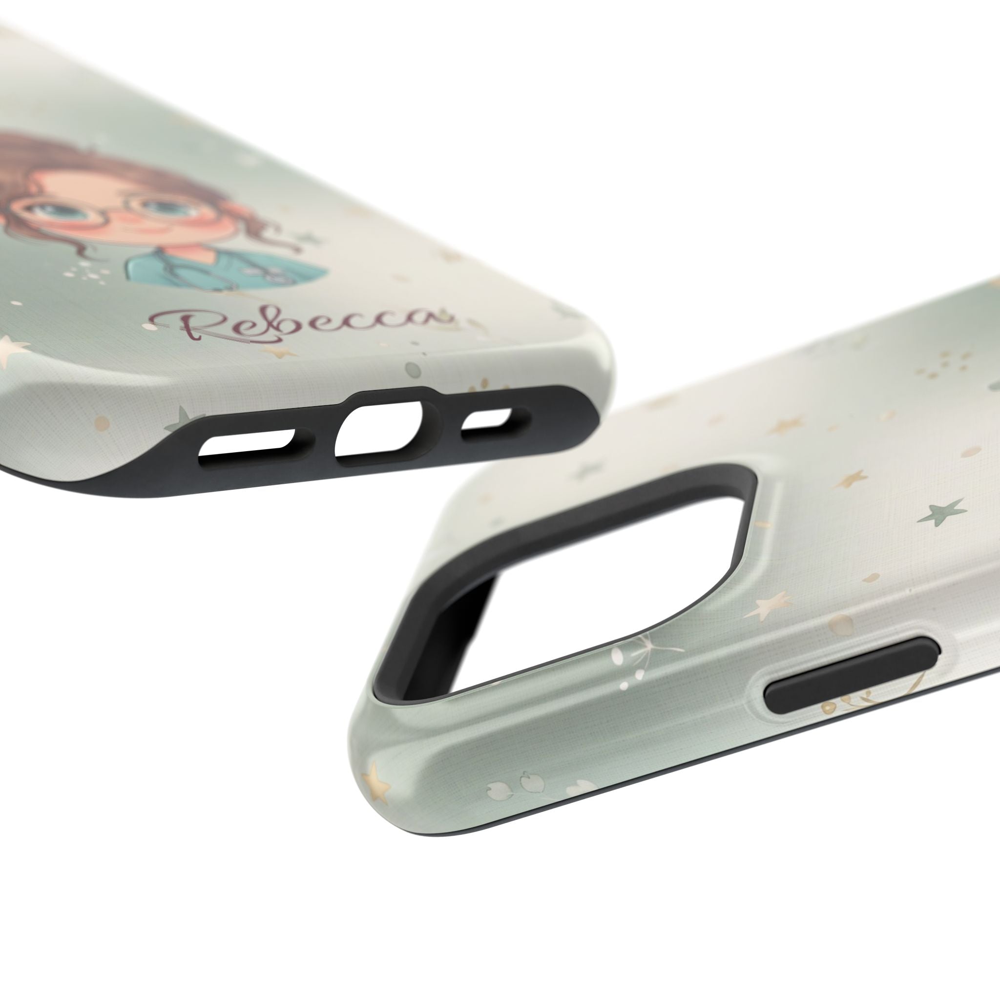 Personalized Starry Nurse Phone Case — Wireless Charging Cover