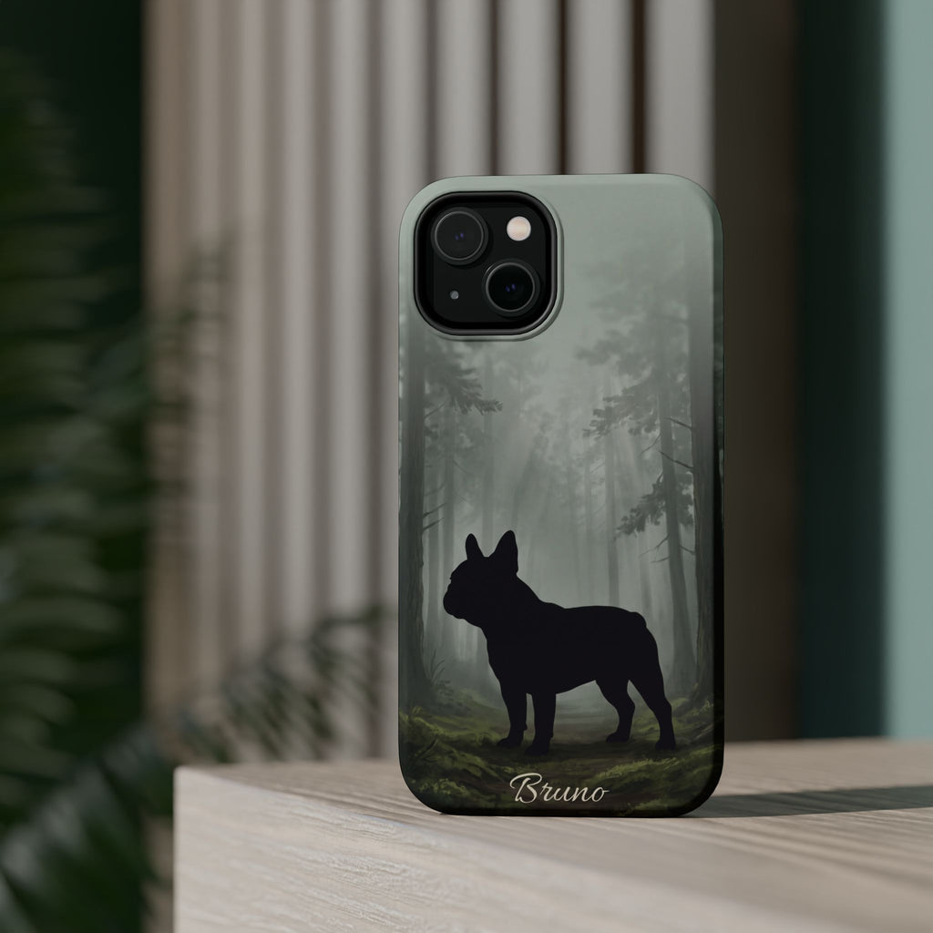 Personalized French Bulldog Misty Forest Phone Case — Wireless Charging Cover