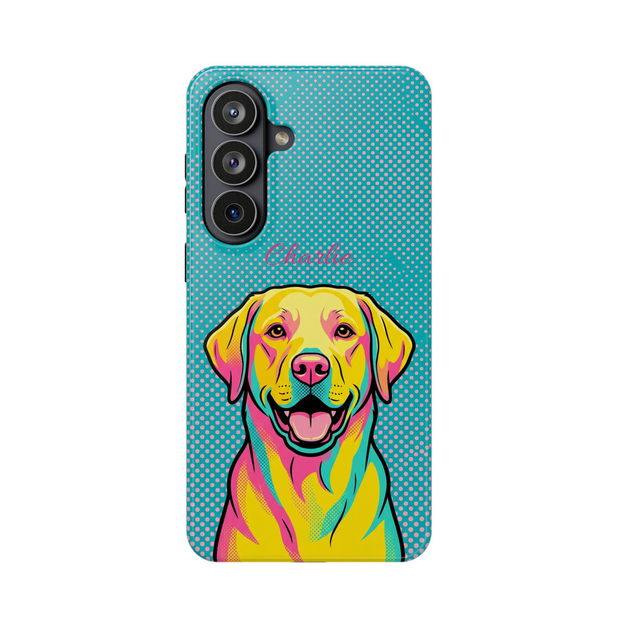 Personalized Pop Art Labrador Phone Case — Tough Magnetic Case with Wireless Charging