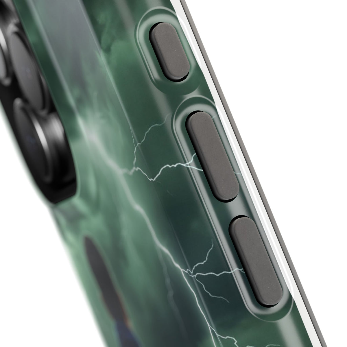 Paramedic Green Storm Phone Case — Magnetic Wireless Charging Cover