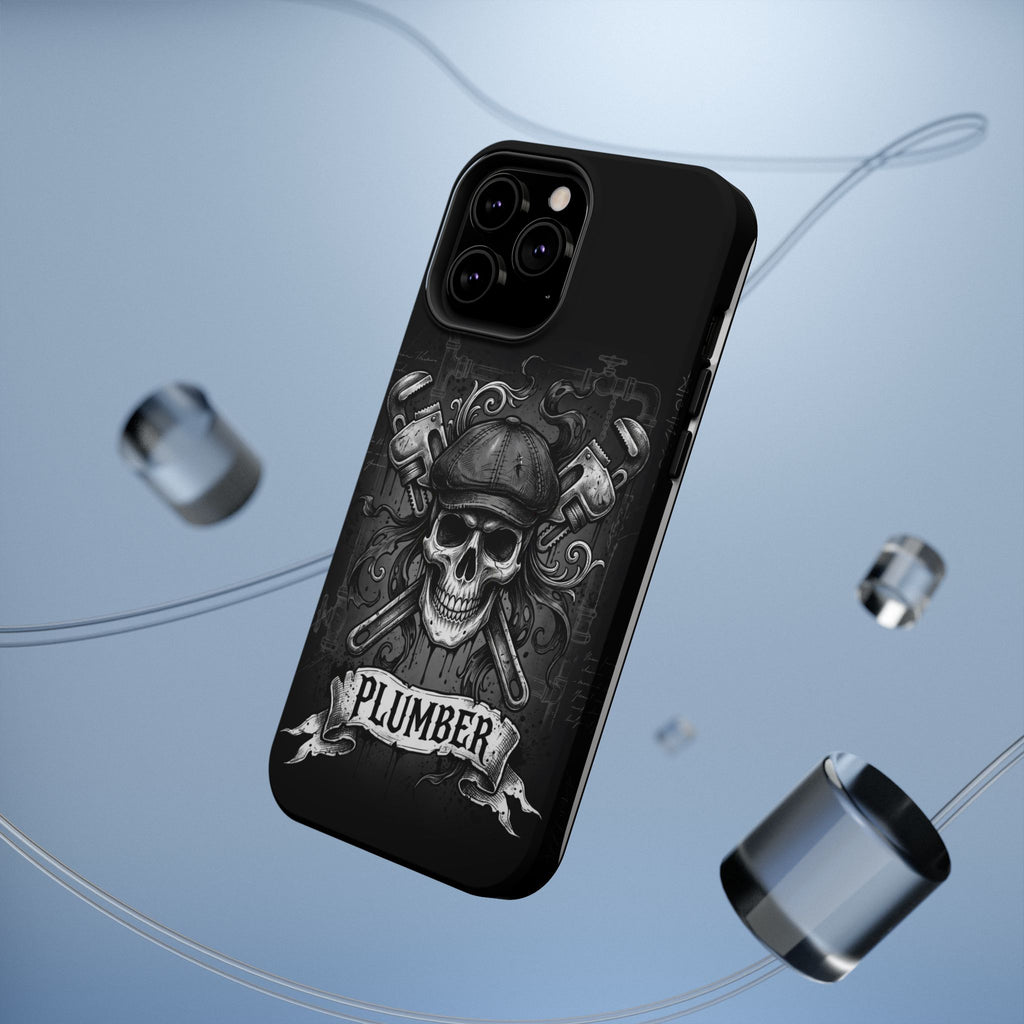 Skull & Wrenches Plumber Phone Case — Wireless Charging Cover