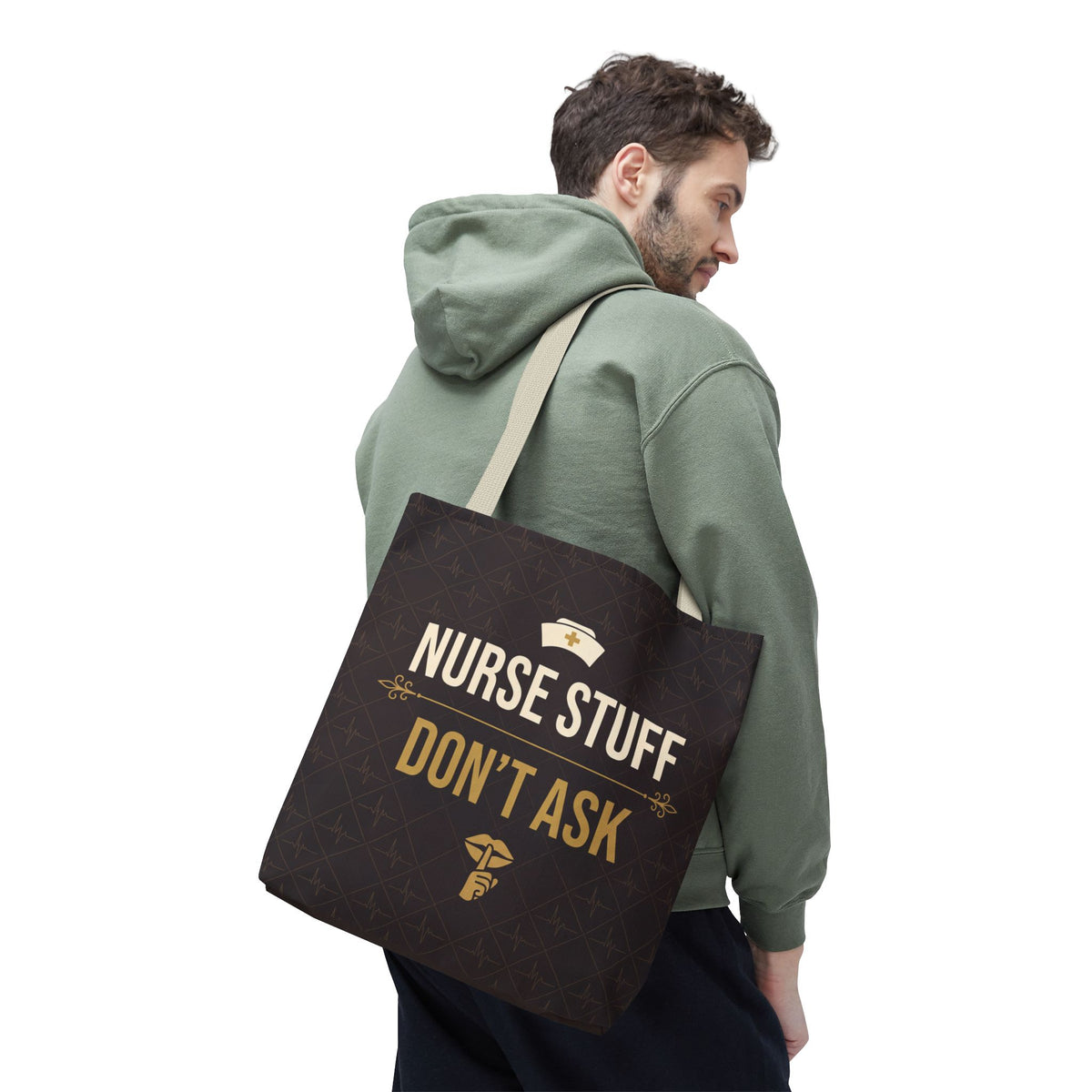 Nurse Stuff Don't Ask Tote | Funny Nurse Gift Tote Bag | Nurse Humour Appreciation Gift | Premium Polyester Carry-All