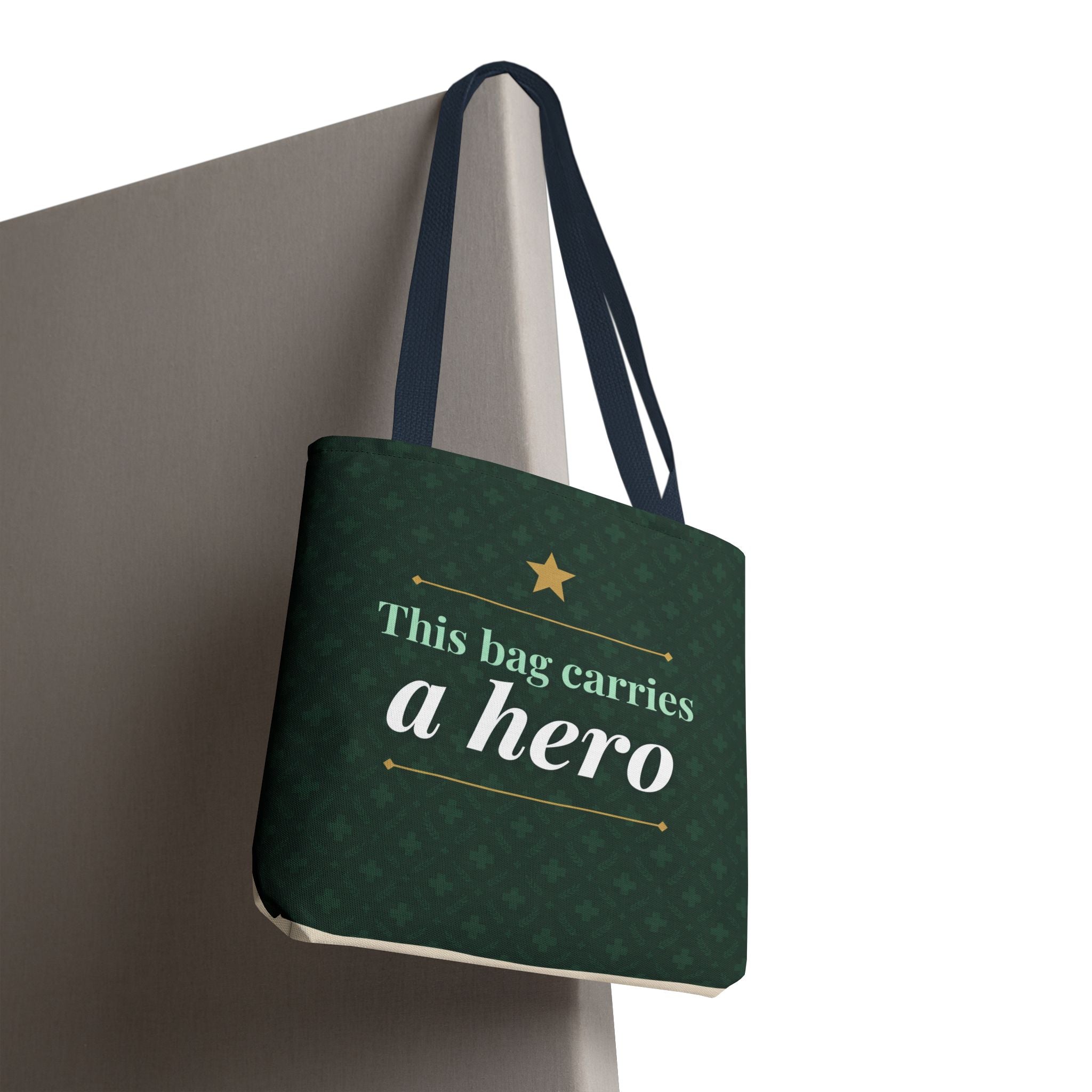This Bag Carries a Hero Tote | Nurse Gift Tote Bag | Essential Worker Appreciation Gift | Premium Polyester Carry-All