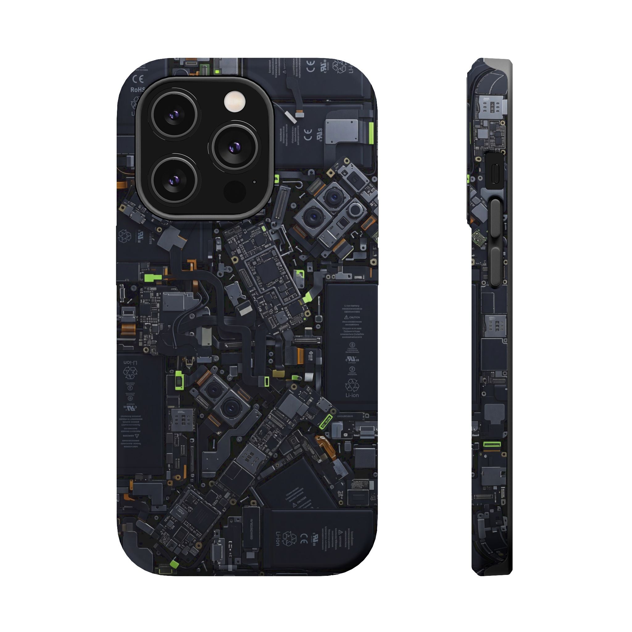 Circuit Core Phone Case — Motherboard Print Wireless Charging Cover