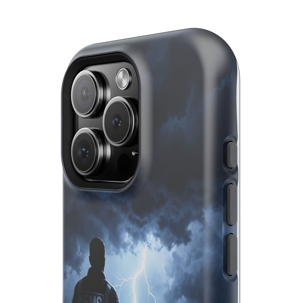 Personalized Lightning Storm EMS Phone Case — Wireless Charging Cover